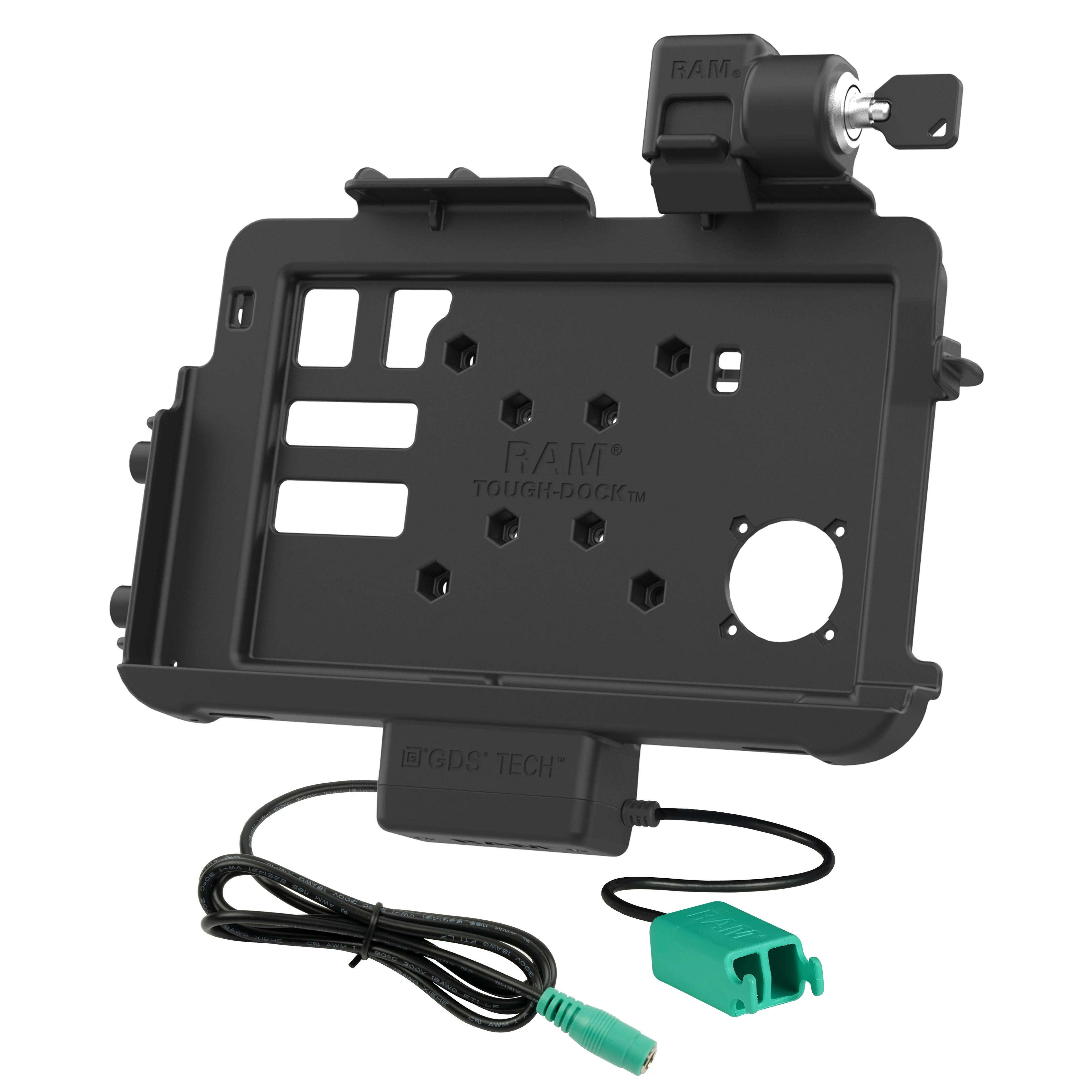 Locking RAM® Thin-Dock™ + Dual USB for Zebra ET401 10" - Image 2