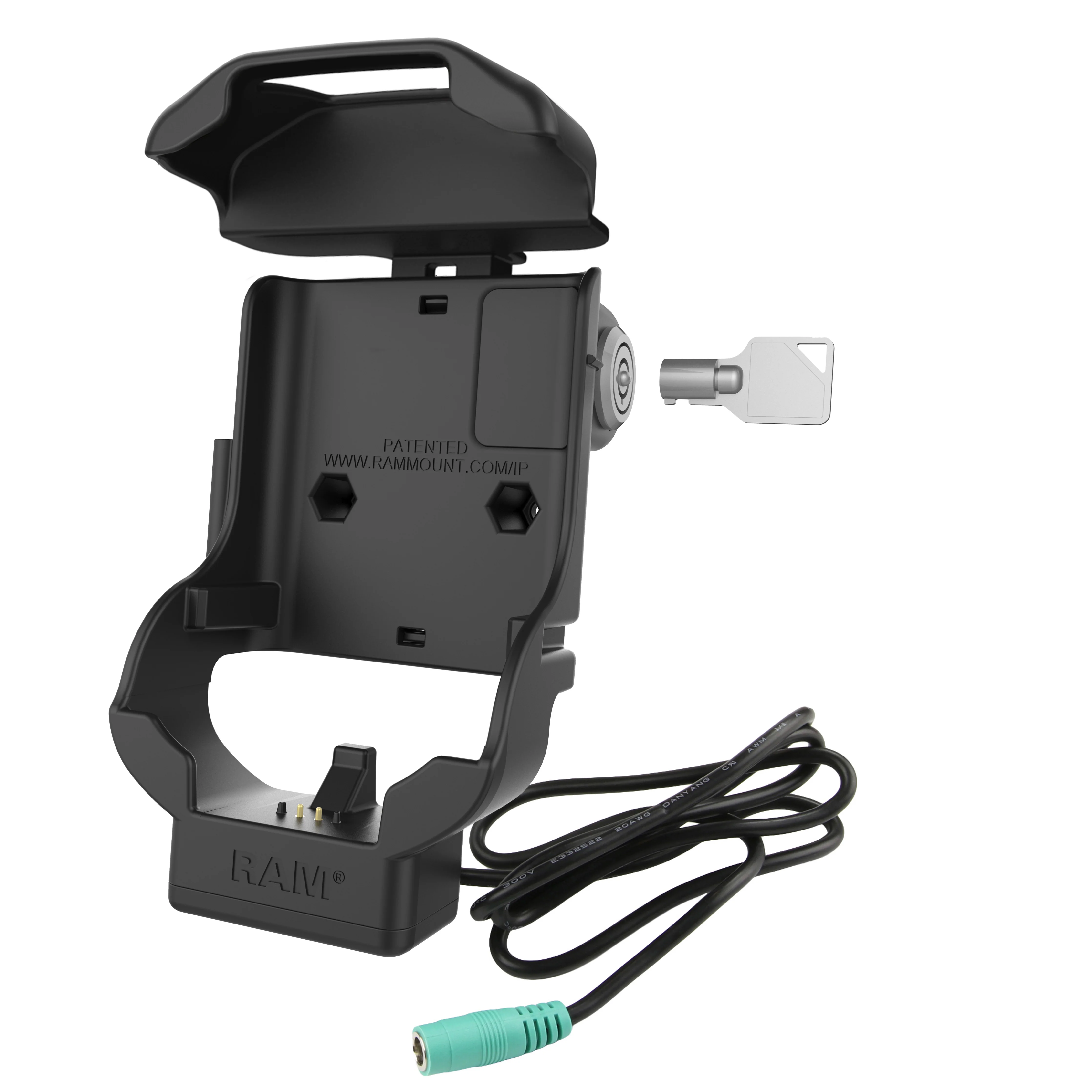 RAM® Key-Locking Form-Fit Powered Dock for Zebra TC70, 72, 75 & 77 - Image 2