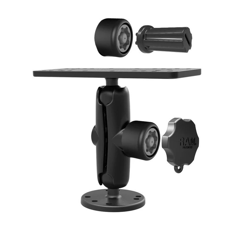 RAM® Pin-Lock™ Marine Electronic Mount with Gimbal Knob - B Size Medium - Image 2