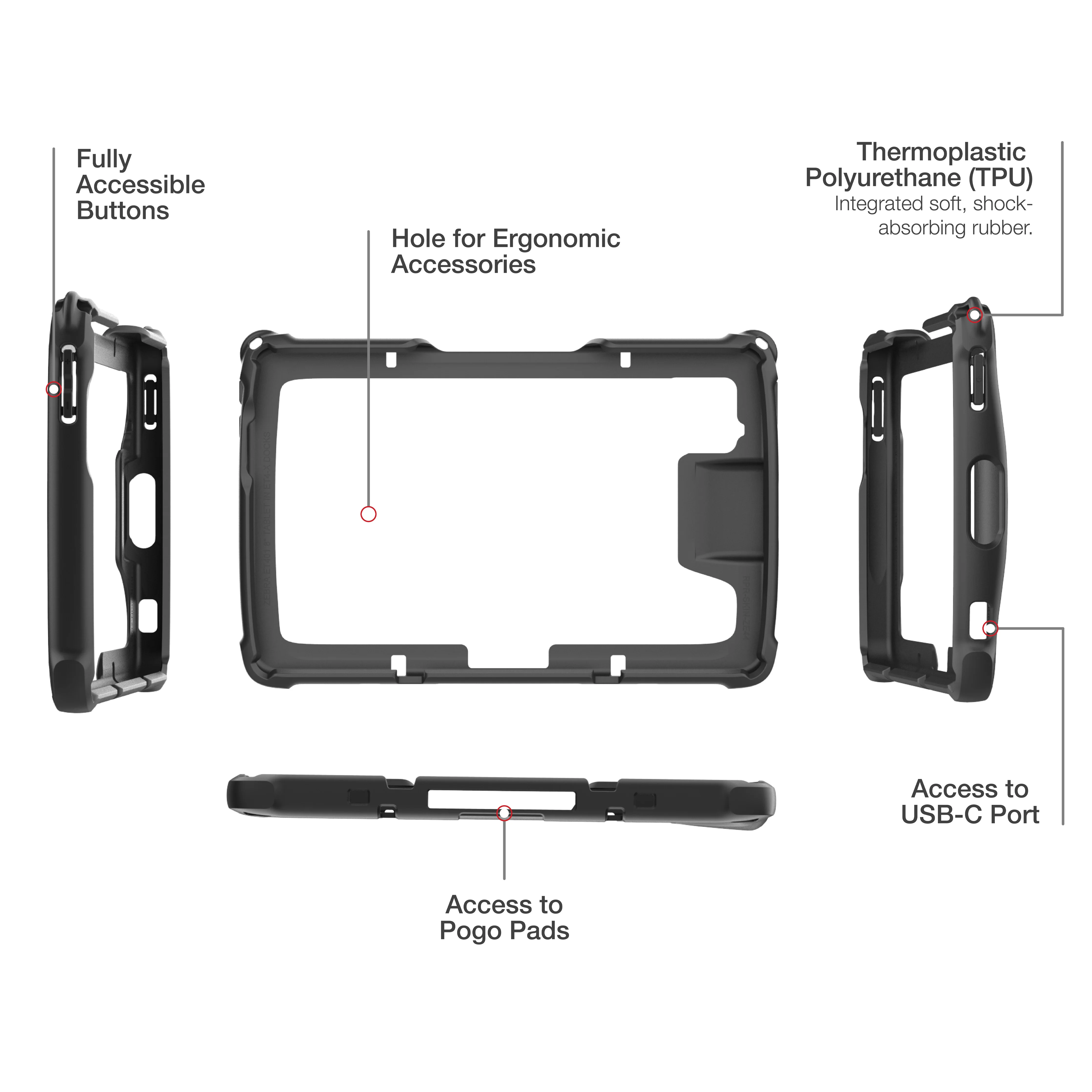 RAM® Skin™ for Zebra ET401 8" Enterprise Tablet - Image 4