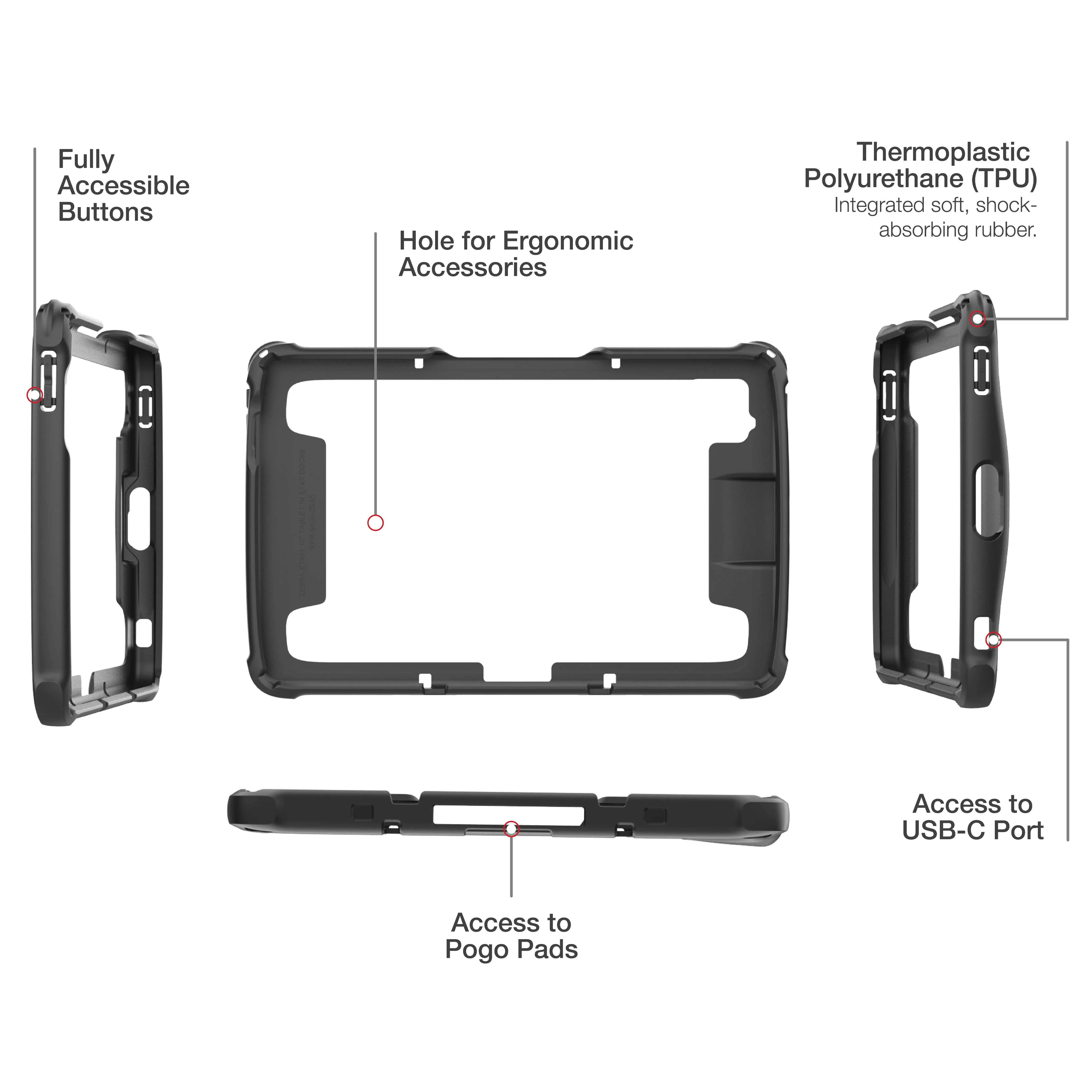 RAM® Skin™ for Zebra ET401 10" Enterprise Tablet - Image 4
