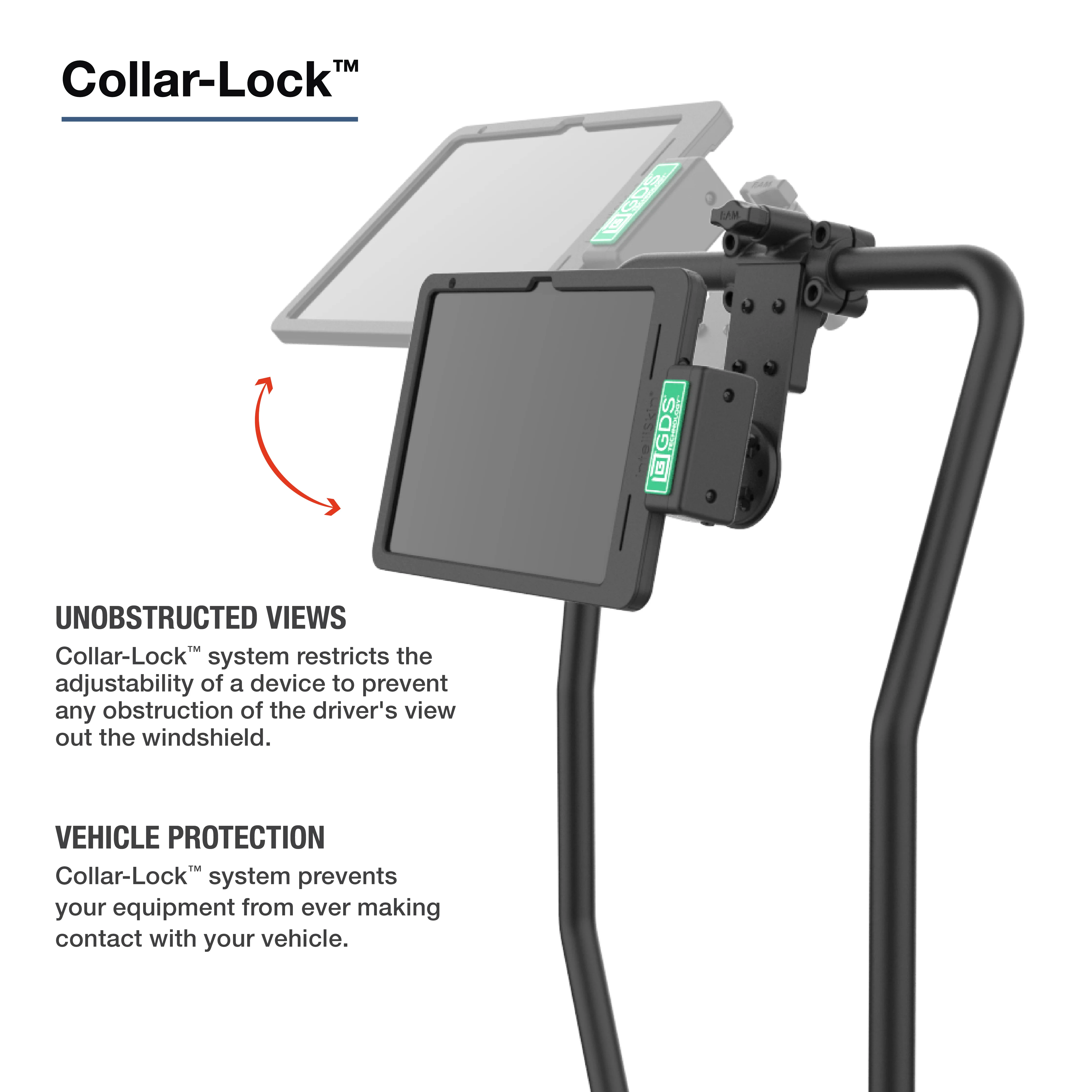 RAM® Friction Hinge Mount for Tough-Bar™ with Roto-View™ & Pivot Feature - Image 4