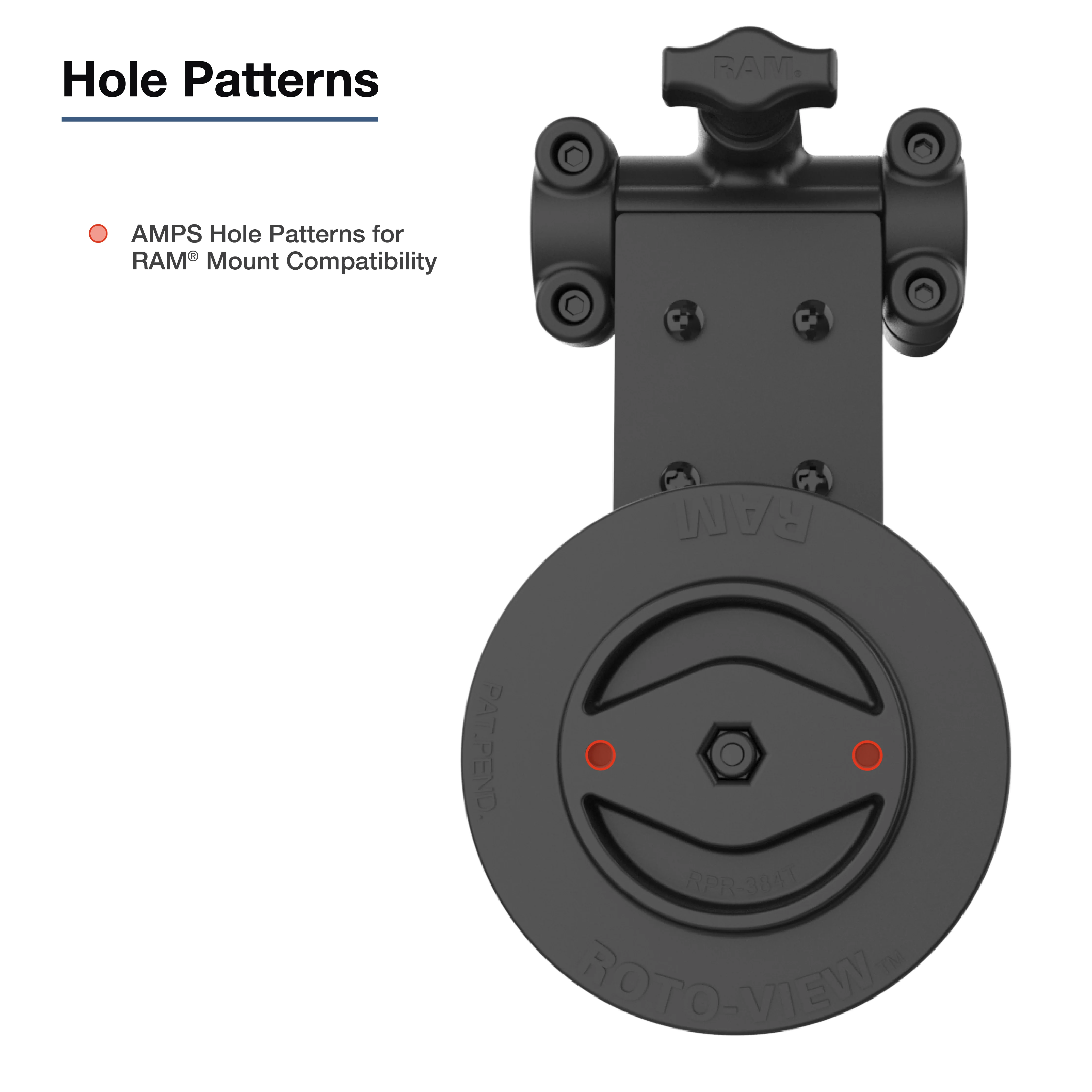 RAM® Friction Hinge Mount for Tough-Bar™ with Roto-View™ & Pivot Feature - Image 5