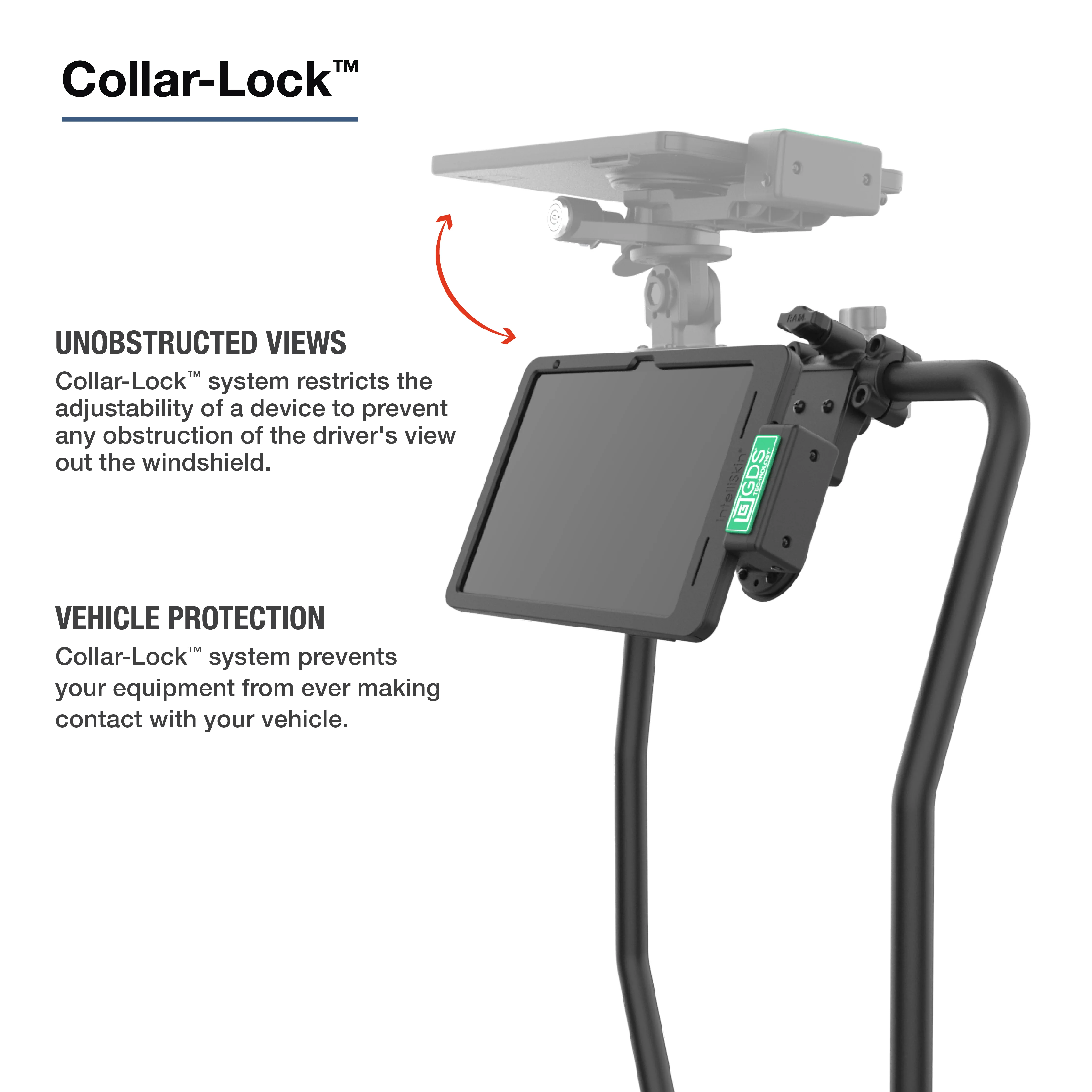 RAM® Friction Hinge Mount for Tough-Bar™ with Pivot Feature - Image 4