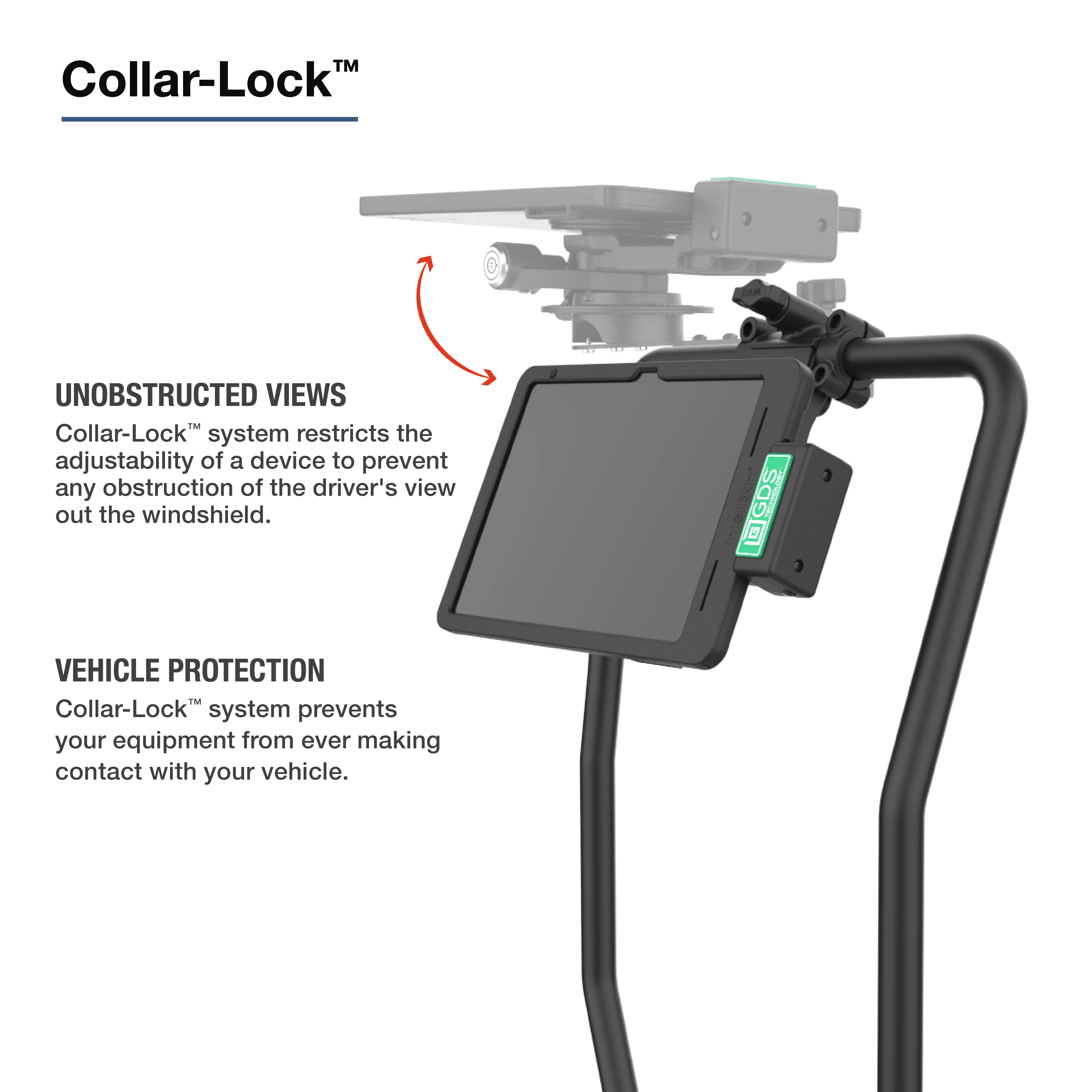 RAM® Friction Hinge Mount for Tough-Bar™ with Roto-View™ - Image 4