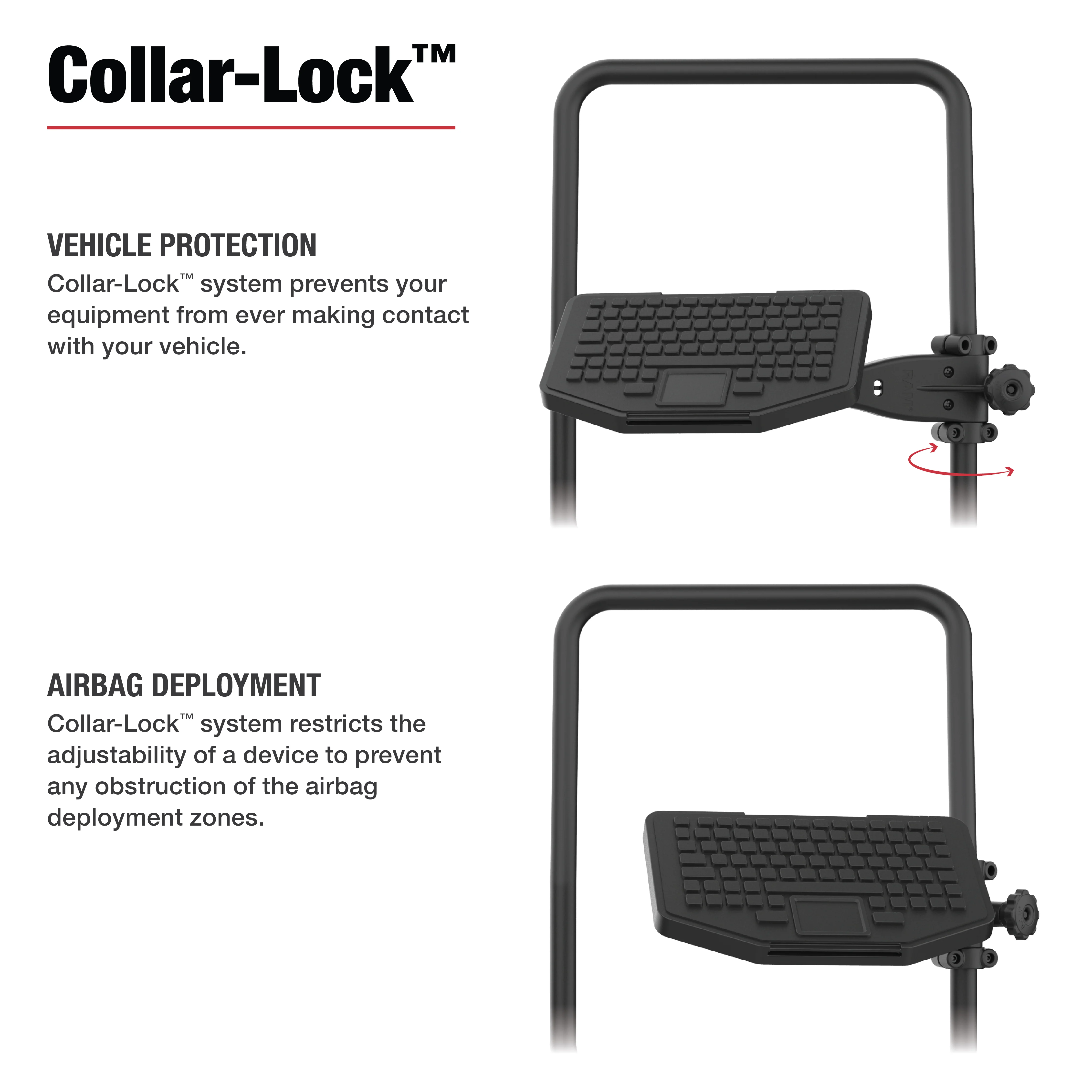 RAM® Friction Hinge 10" Socket Arm with Ball for Tough-Bar™ - Image 3