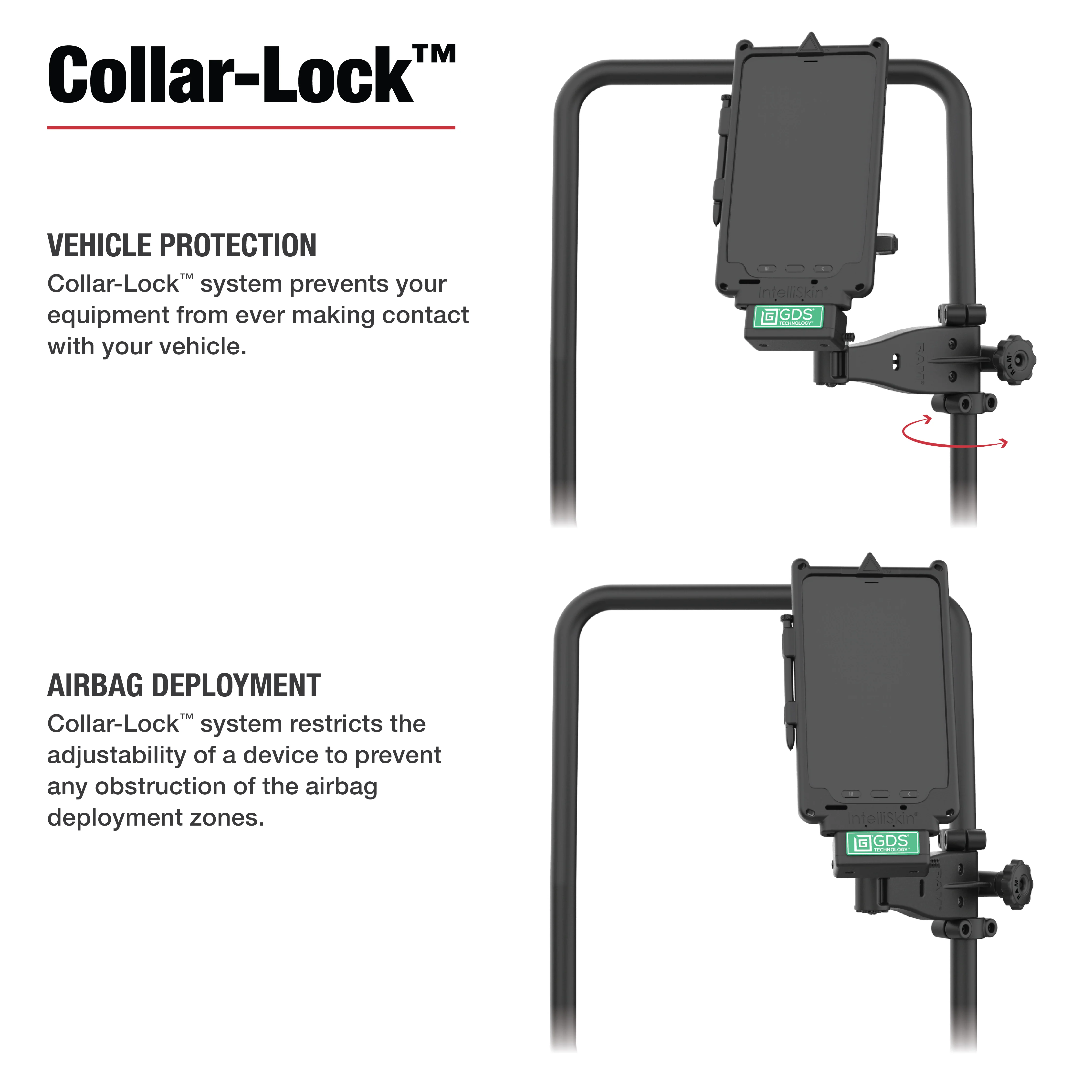 RAM® Friction Hinge Arm with Pin-Lock™ Ball for Tough-Bar™ - Image 3