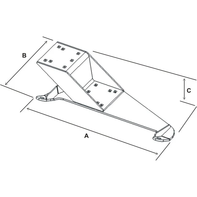 RAM® No-Drill™ Vehicle Base for '06-14 Toyota FJ Cruiser - Image 2