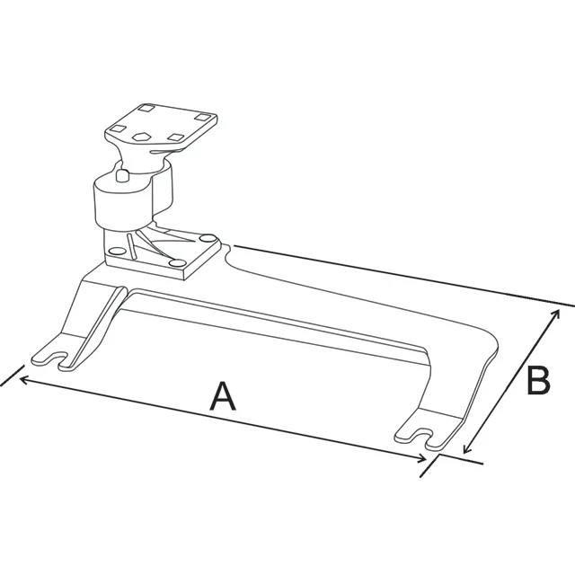 RAM® No-Drill™ Vehicle Base for '07-13 Chevrolet Silverado + More - Image 2