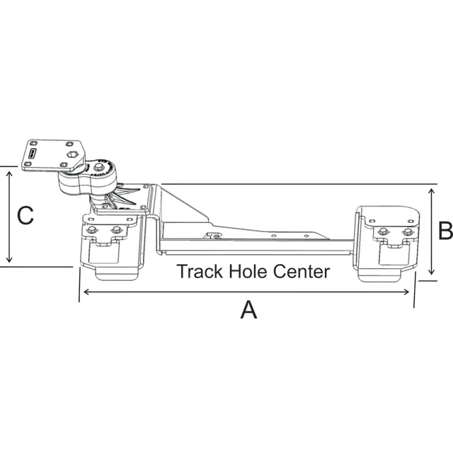 RAM® No-Drill™ Vehicle Base for '06-16 Chevrolet Impala (Police) + More - Image 2