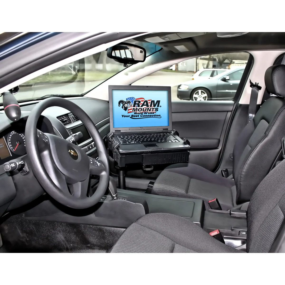 RAM® No-Drill™ Laptop Mount for '11-13 Chevy Caprice - Image 4