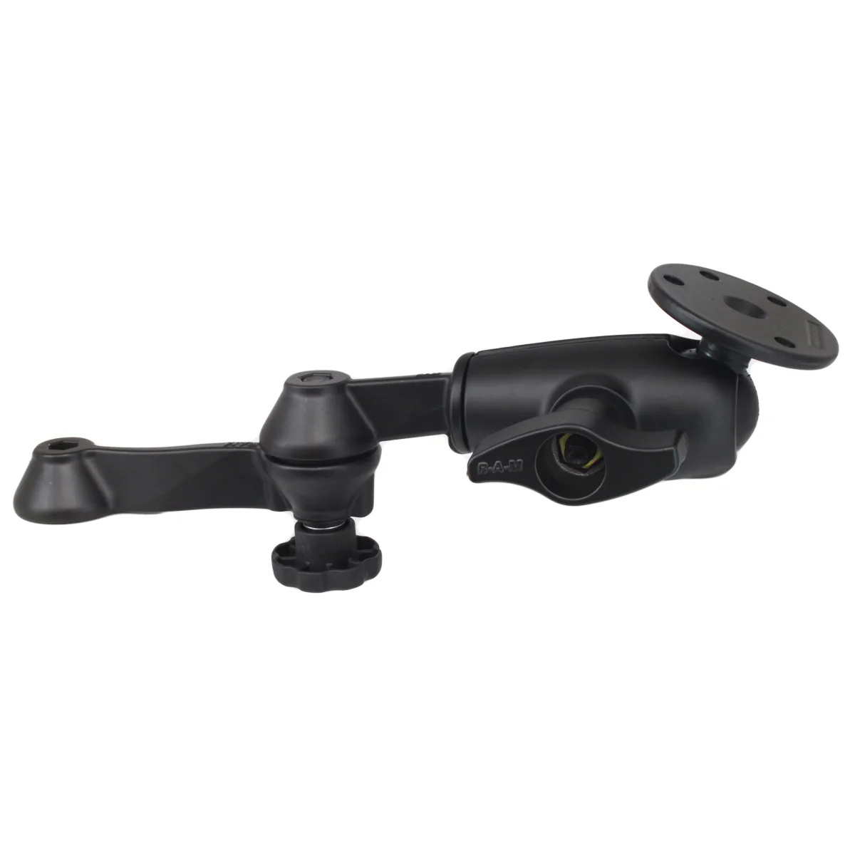 RAM® 12" Locking Double Swing Arm with Large Round Plate