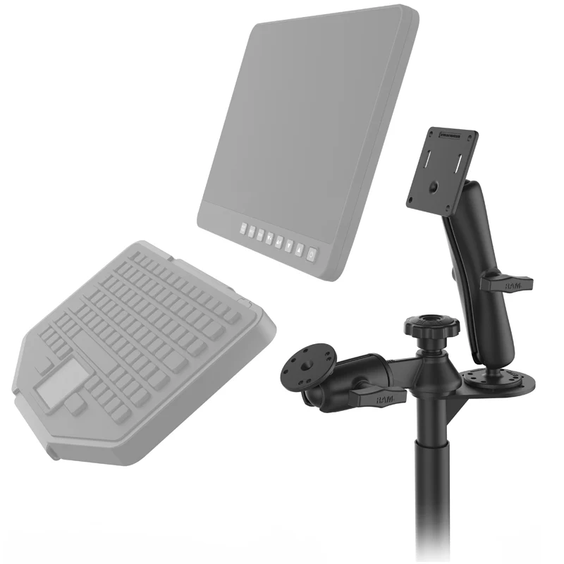 RAM® 8” Upper Pole and Double Ball 75x75mm VESA Mount - Image 3