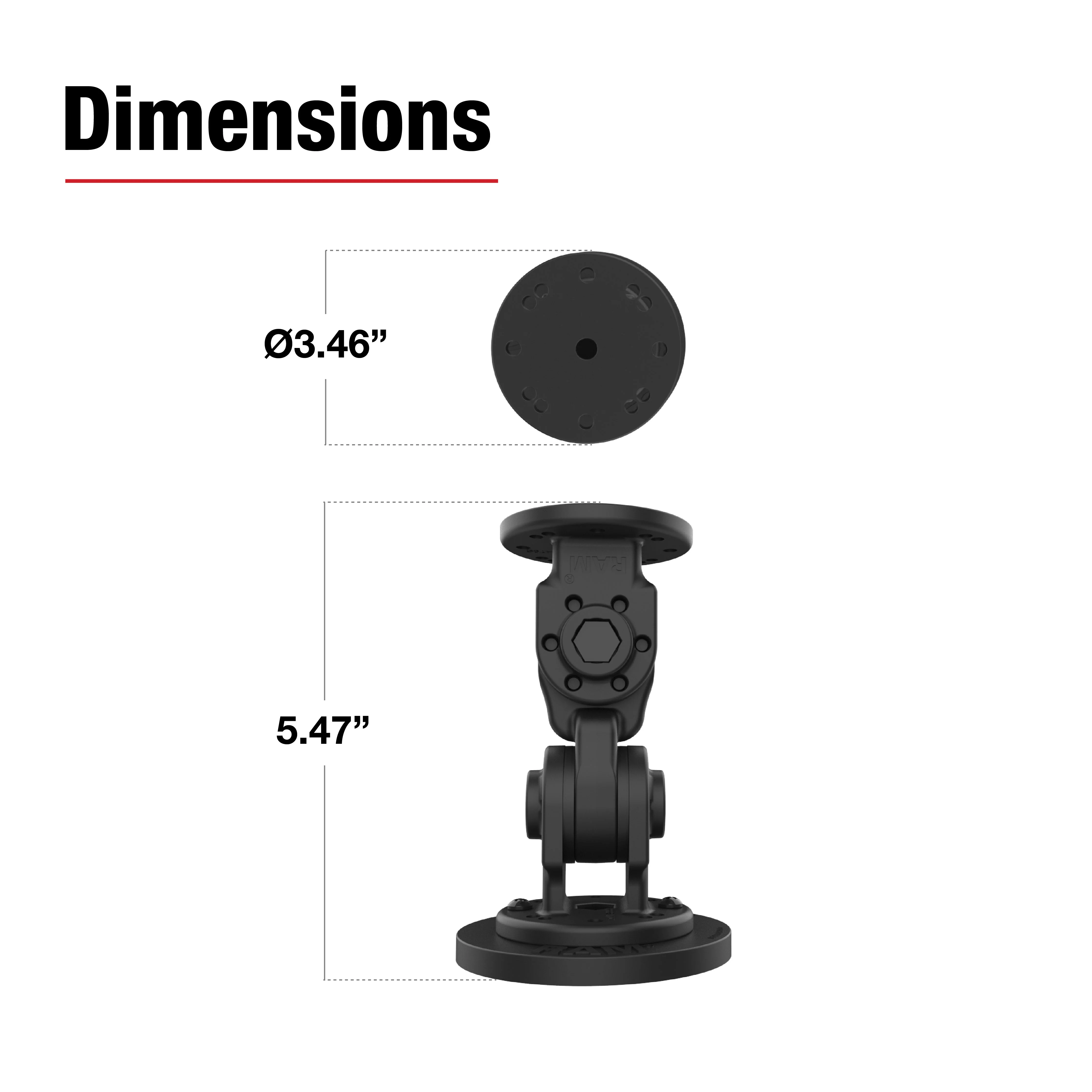 RAM® Dual 90-Degree Pivot Magnetic Mount - Image 3