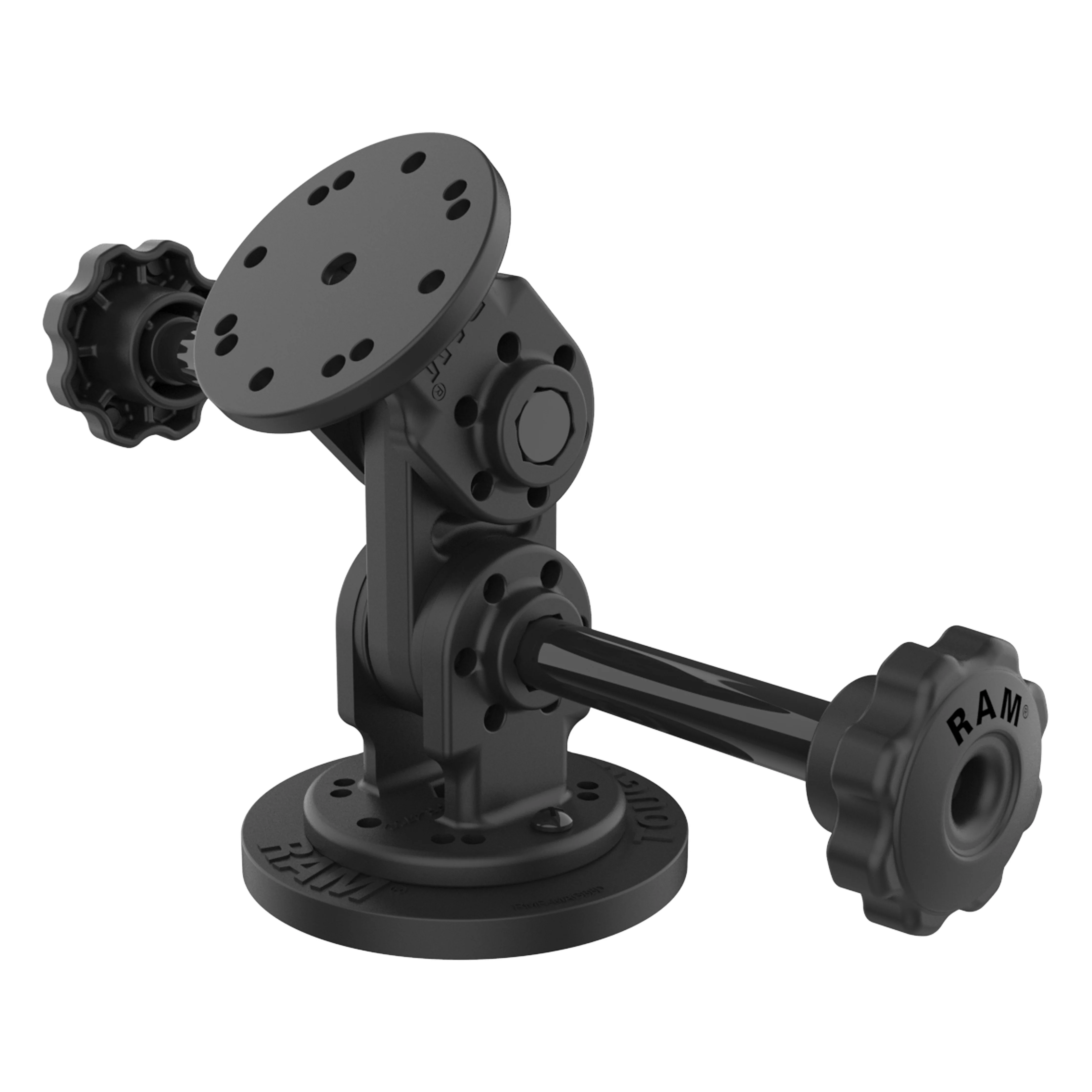 RAM® Dual Straight Pivot Magnetic Mount with Knob