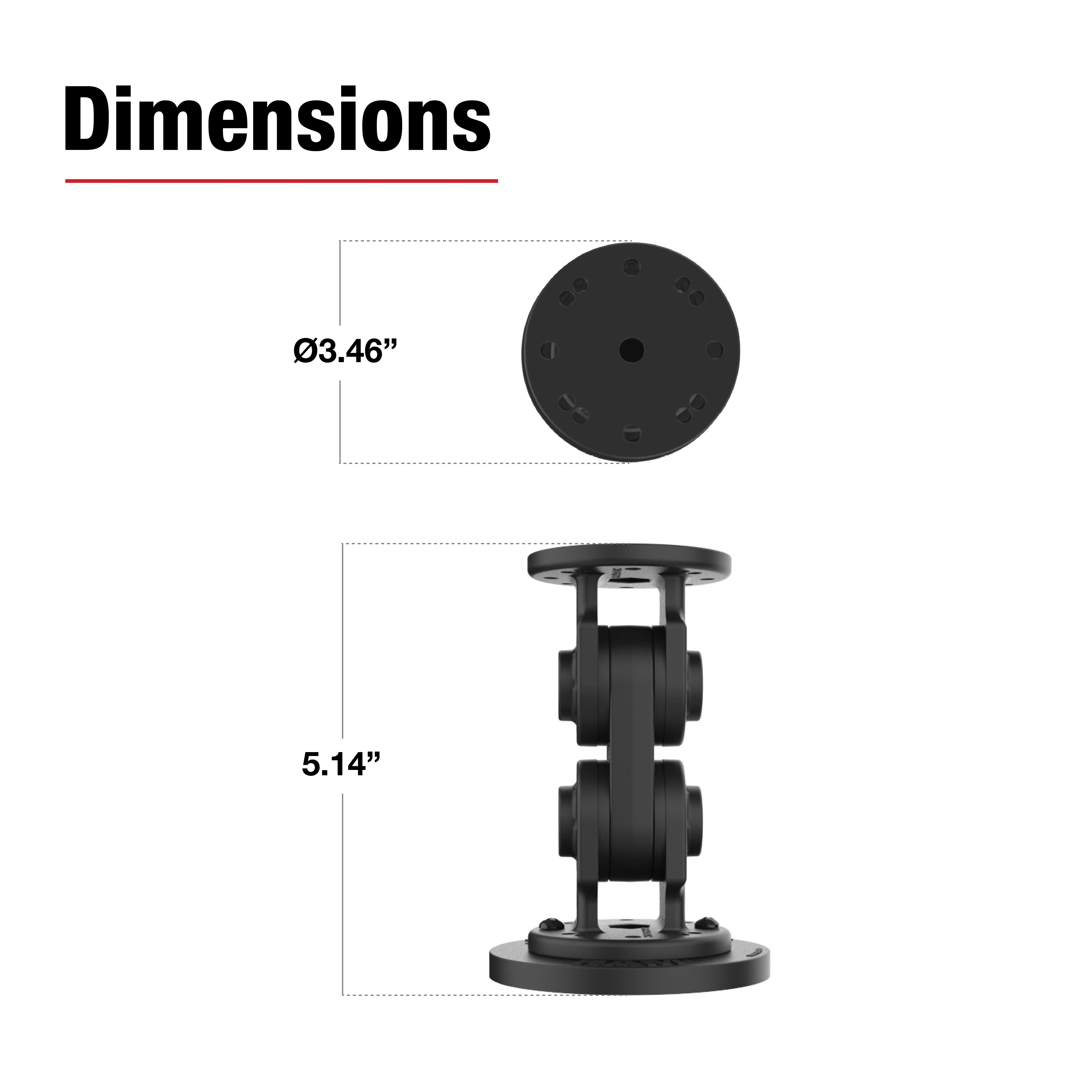 RAM® Dual Straight Pivot Magnetic Mount - Image 3