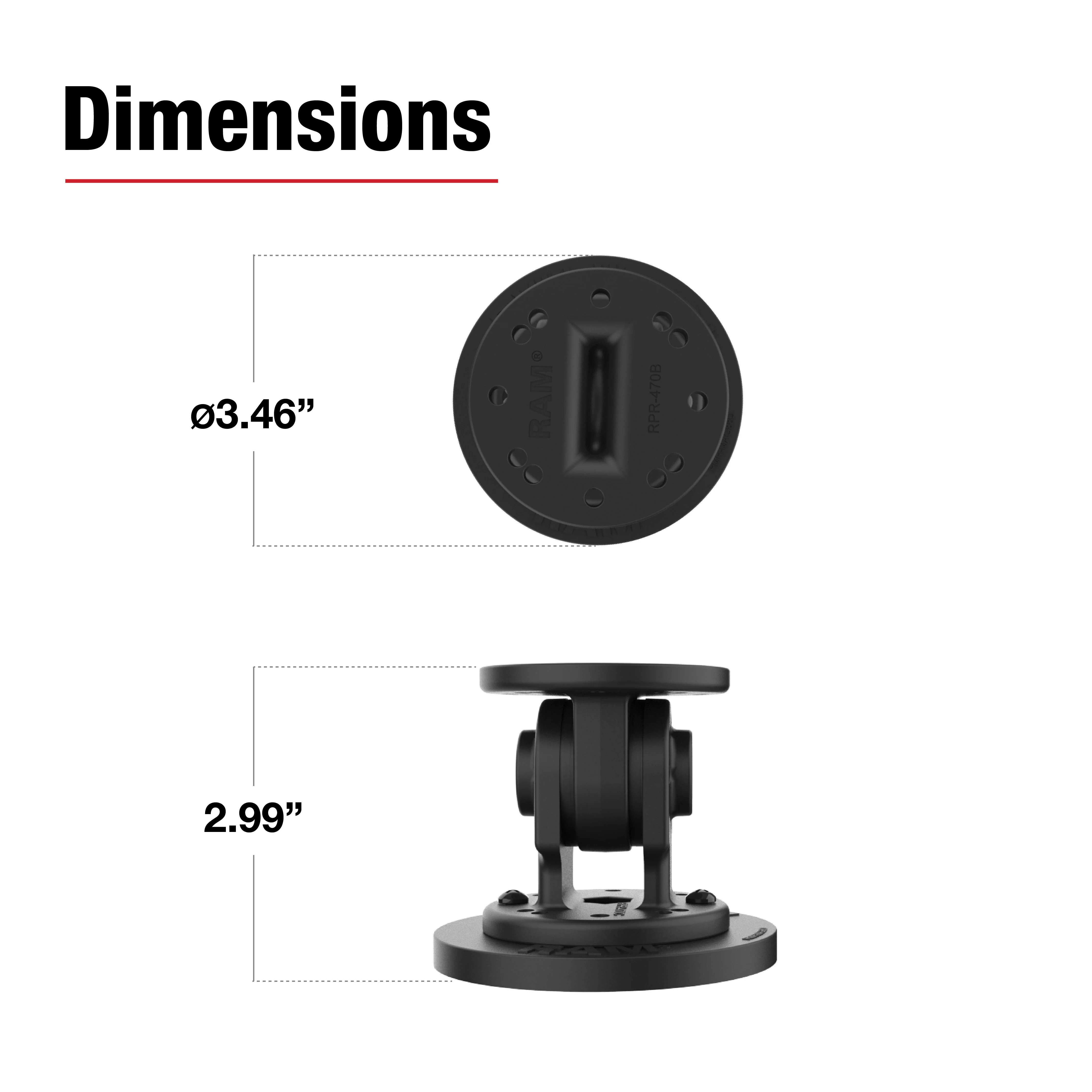 RAM® Single Pivot Magnetic Mount - Image 3