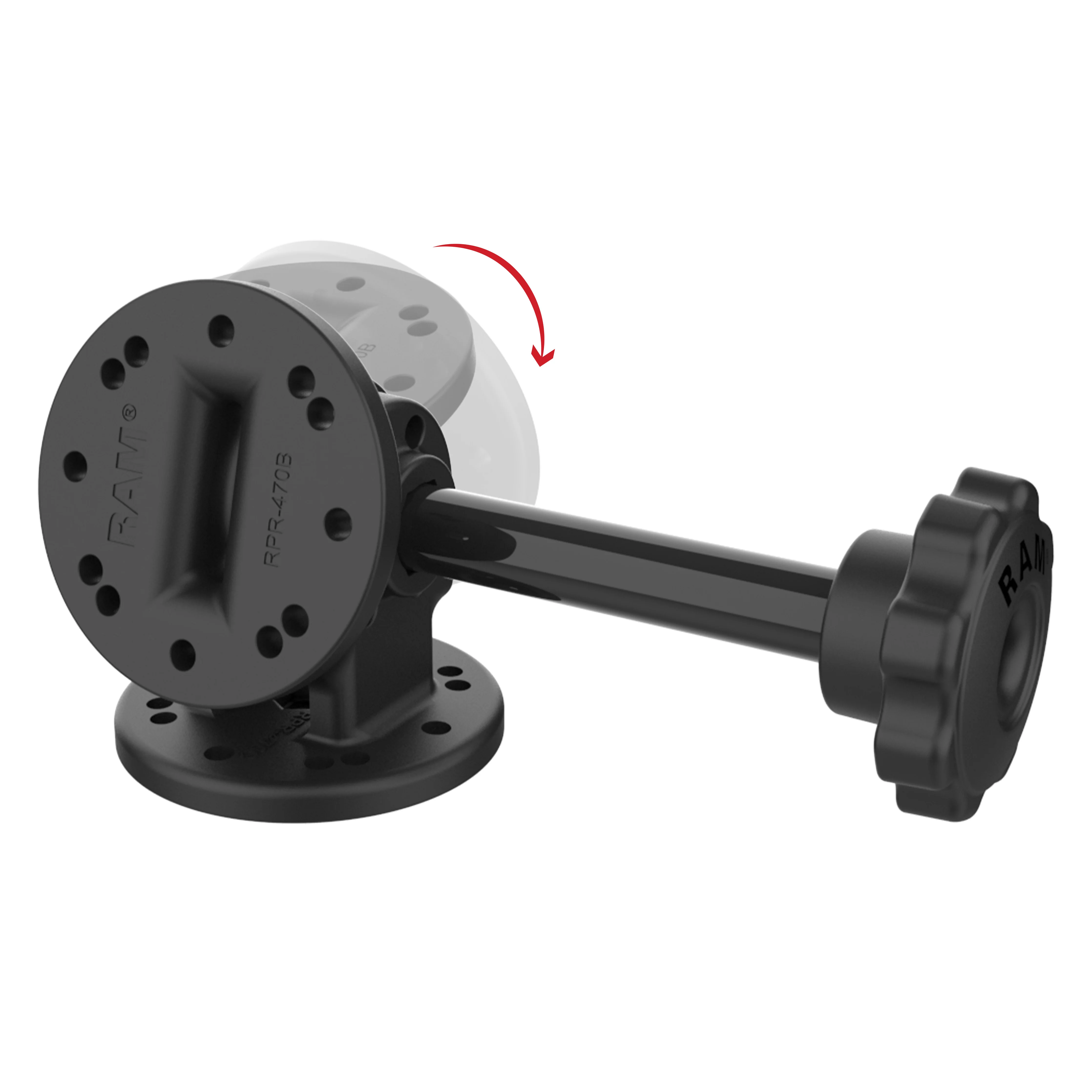 RAM® Single Pivot Mount with Knob - Image 2