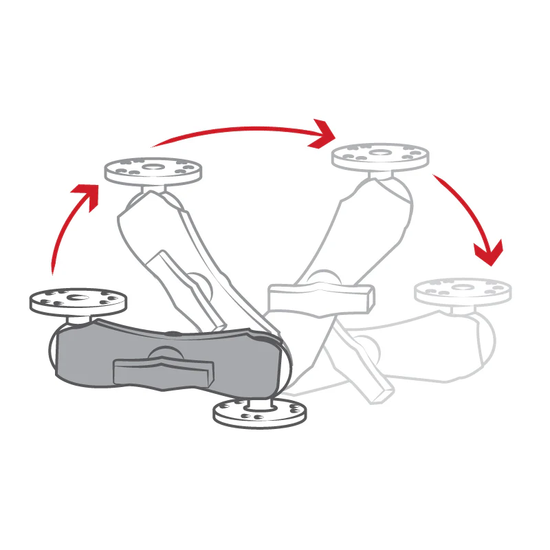 RAM® Composite Double Socket Arm - C Size Medium - Image 2
