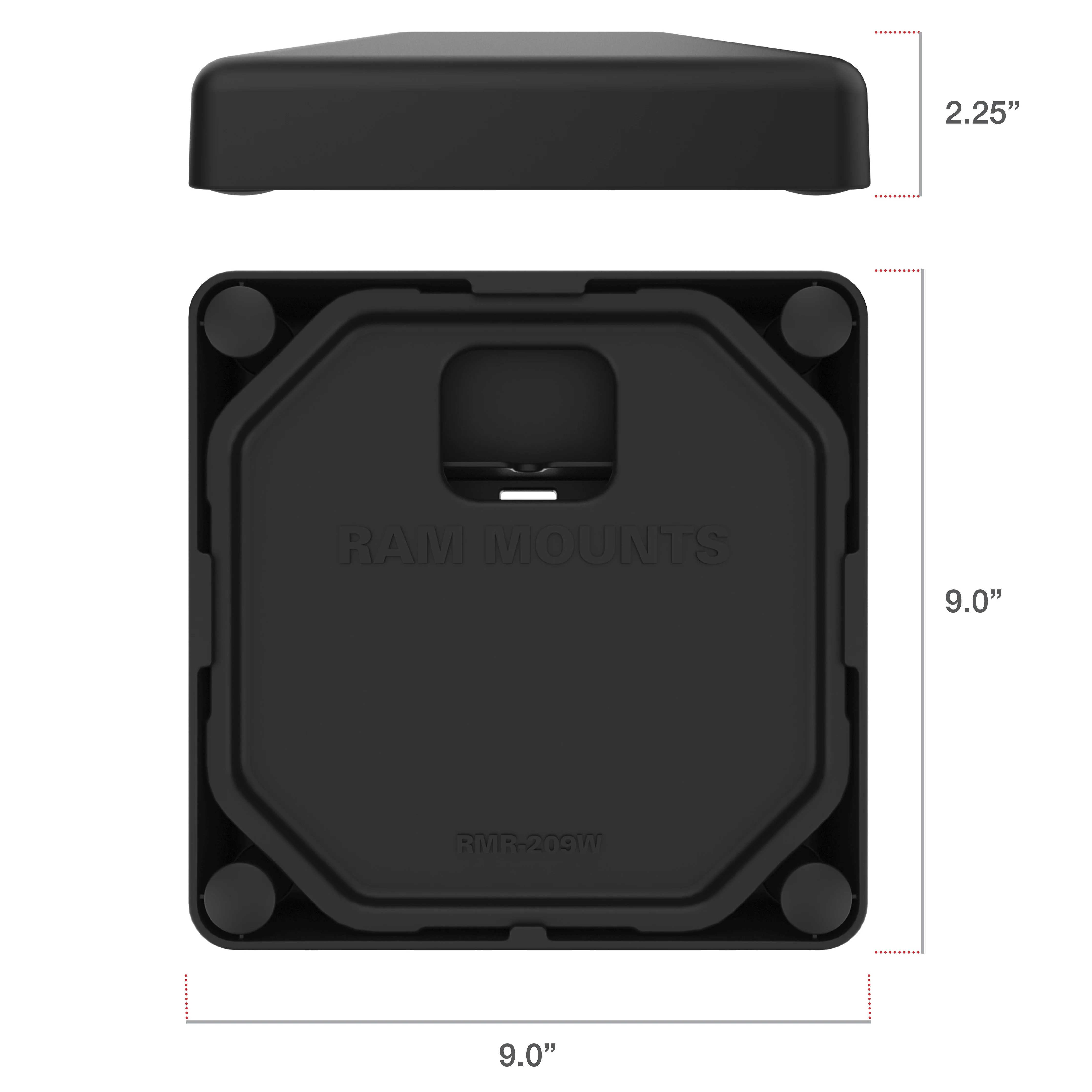 RAM® Weighted Platform Base with 4-Hole Pattern for GDS® Pedestal Docks - Image 3