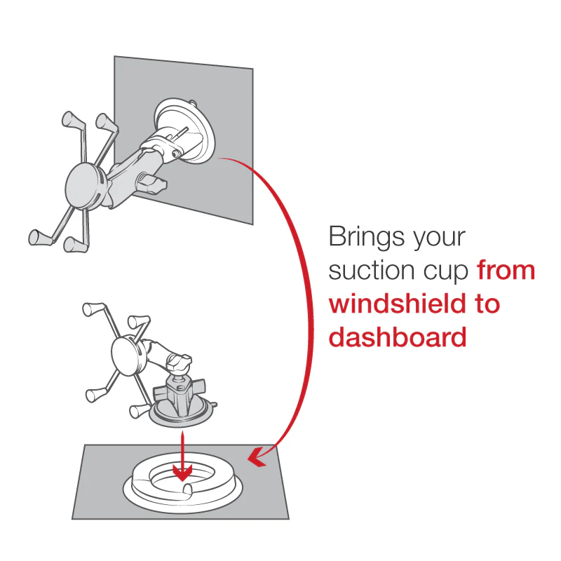 RAM® Portable Friction Dashboard Base - Image 4