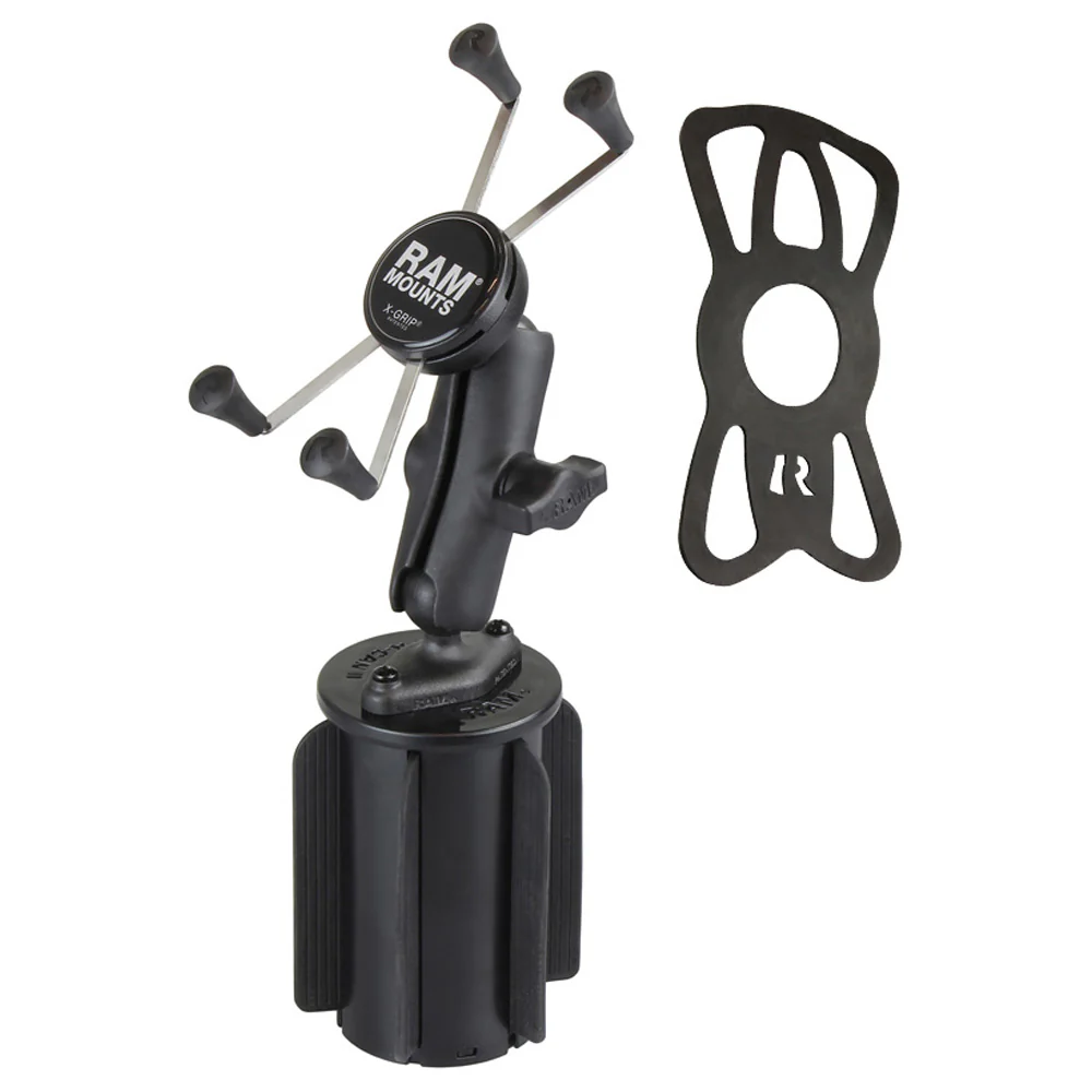 RAM® X-Grip® Large Phone Mount with RAM-A-CAN™ II Cup Holder Base - Image 2