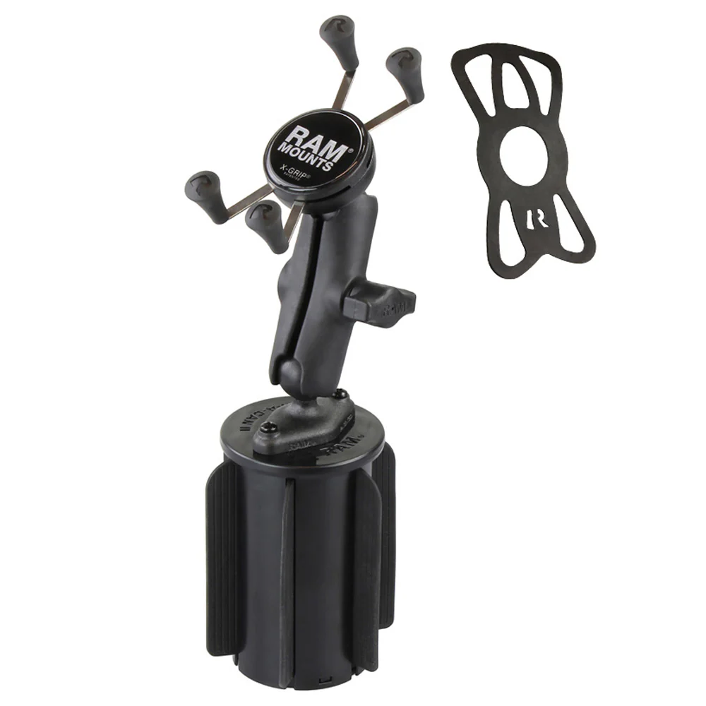 RAM® X-Grip® Phone Mount with RAM-A-CAN™ II Cup Holder Base - Image 2