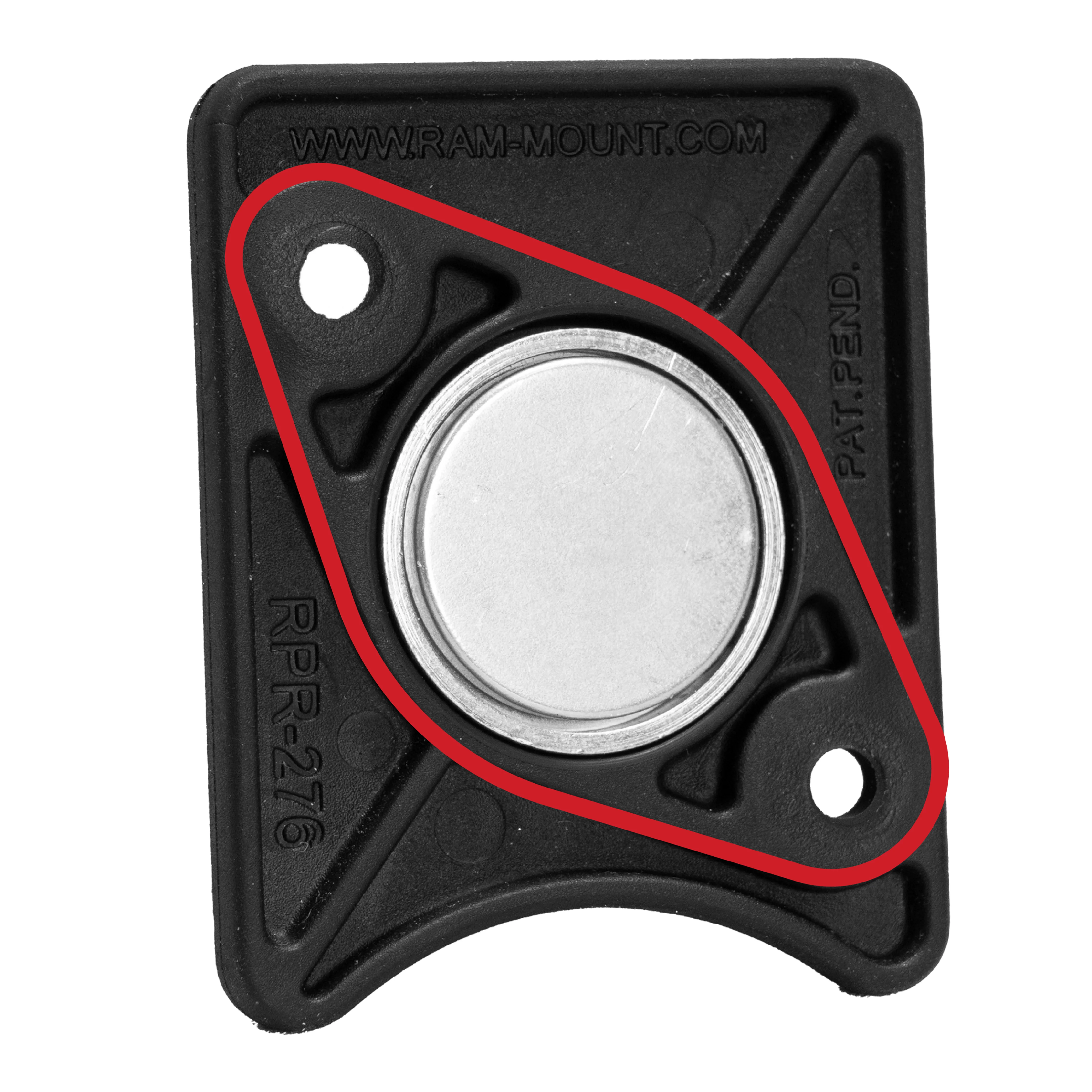 RAM® Power Plate™ II Magnetic Holder with Steel Adhesive Plates - Image 3