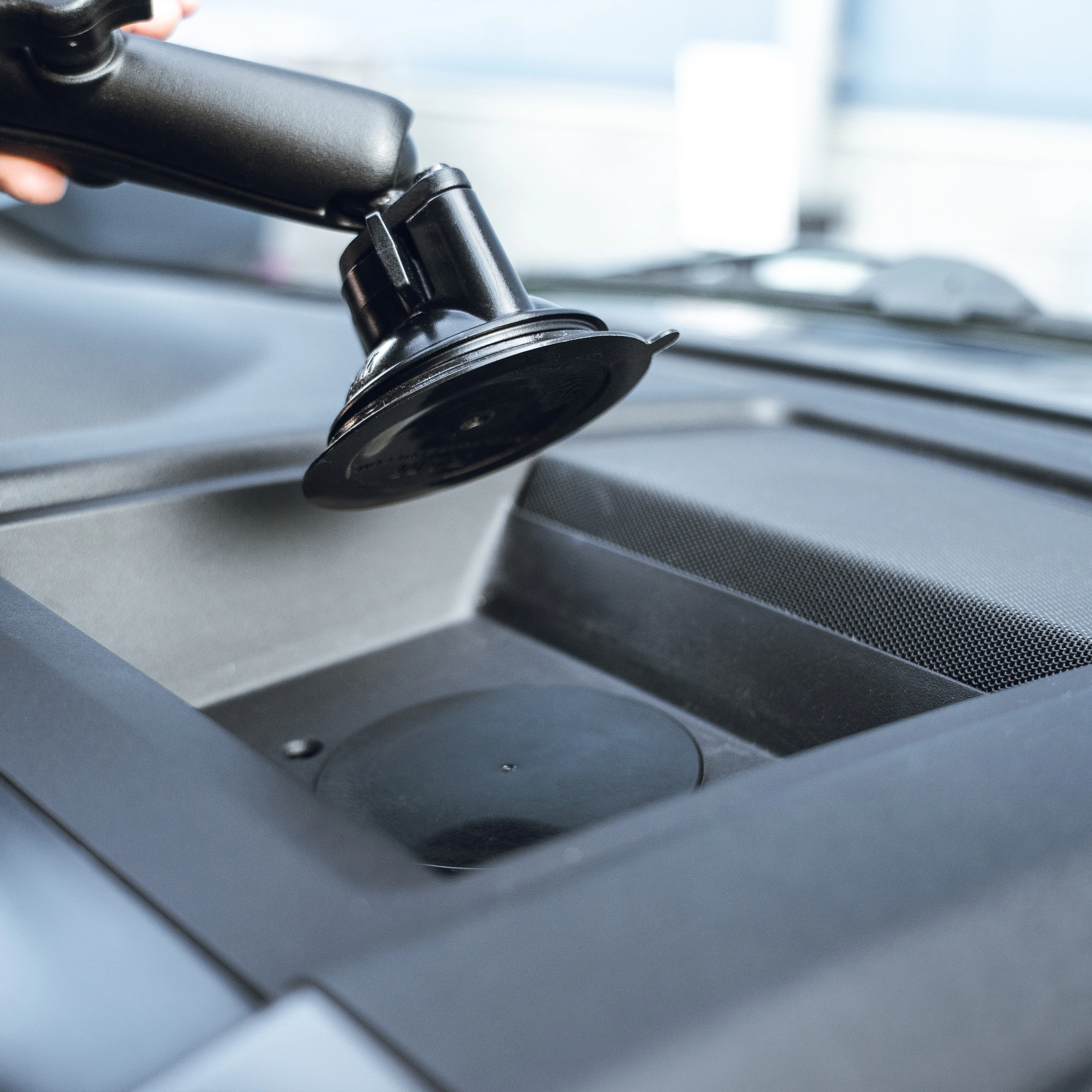 RAM® Black 3.5" Adhesive Plate for Suction Cups - Image 3