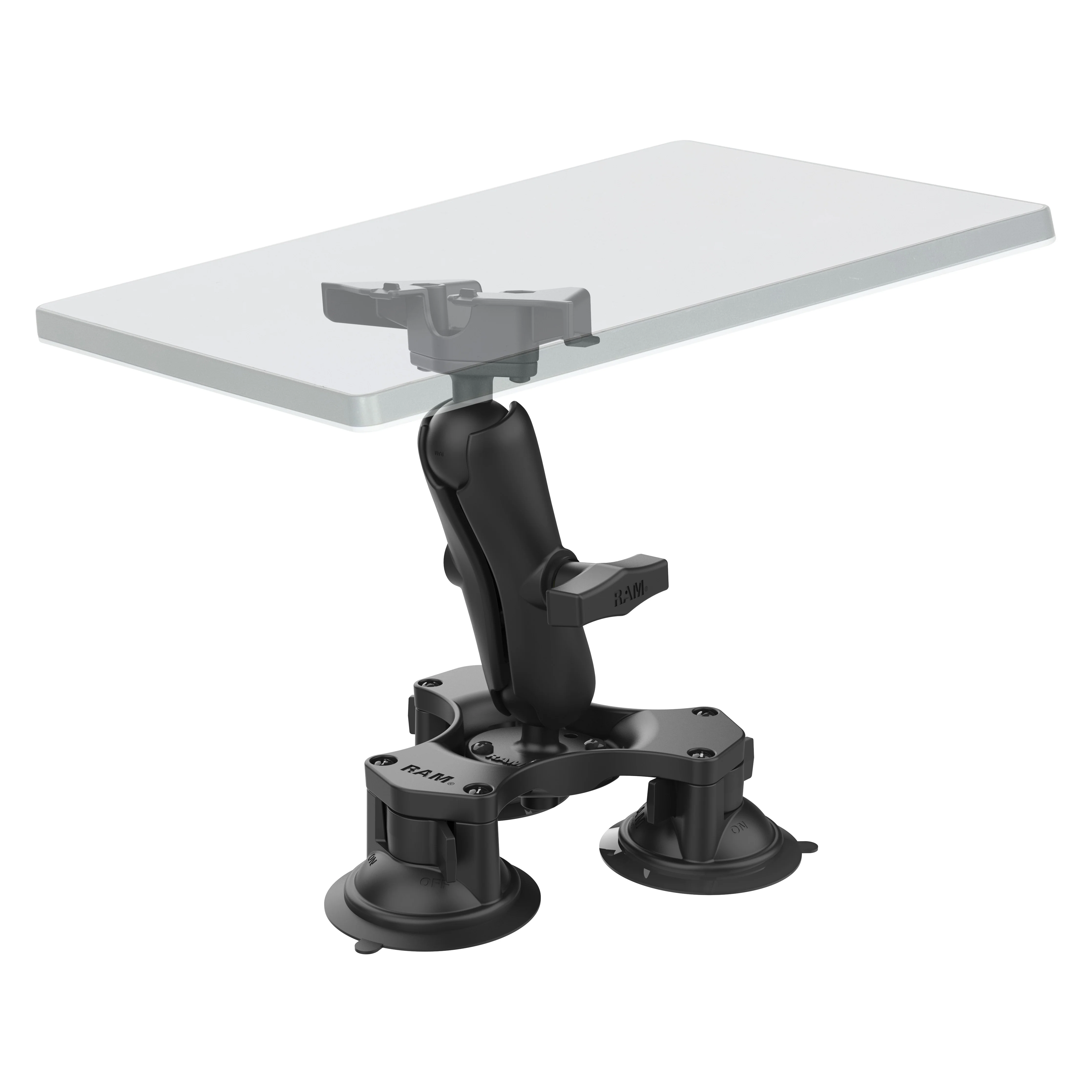 RAM® Twist-Lock™ Triple Suction Heavy Duty Mount for Starlink Mini