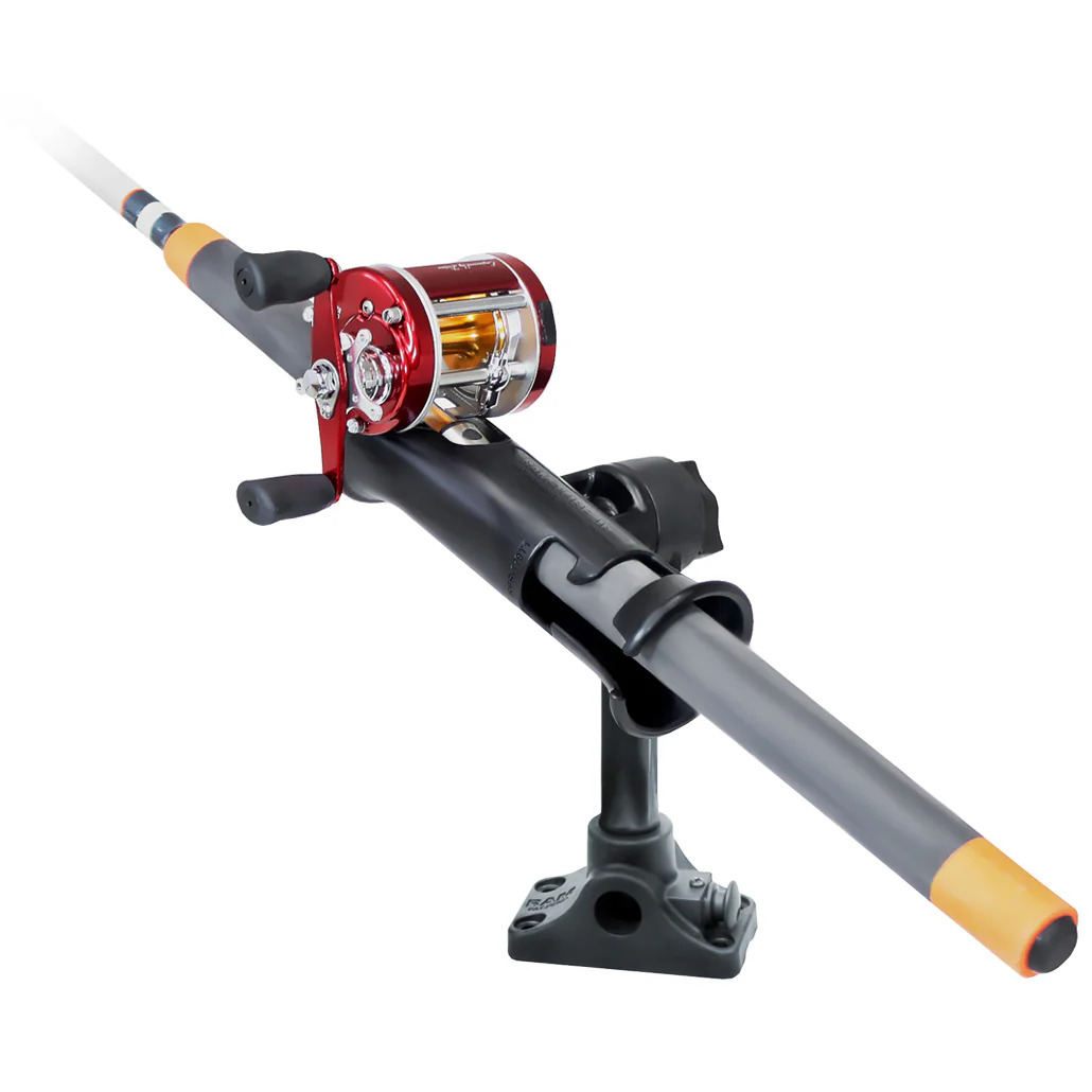 RAM® Tube Jr.™ Rod Holder with Bulkhead/Flat Surface Base - 6" Post - Image 2