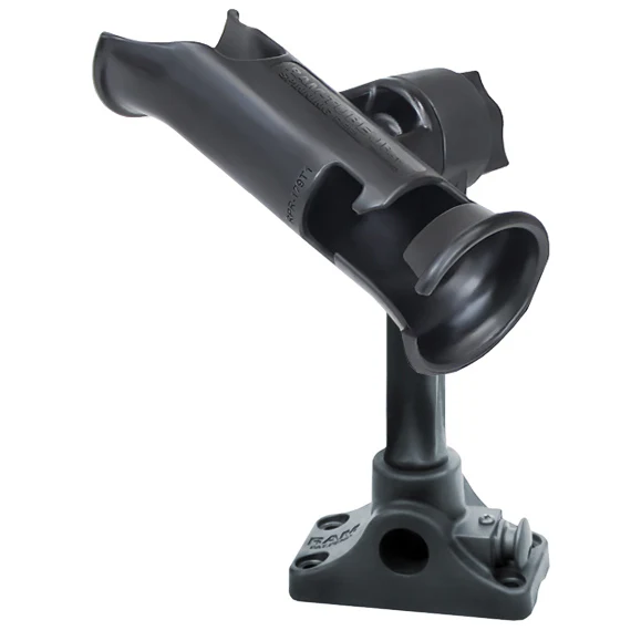 RAM® Tube Jr.™ Rod Holder with Bulkhead/Flat Surface Base - 6" Post - Image 3