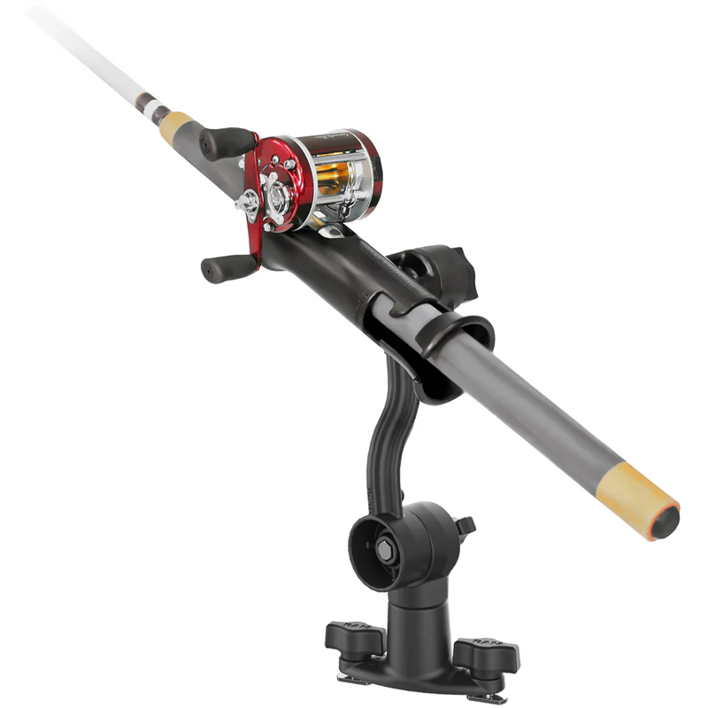 RAM® Tube Jr.™ Rod Holder with Extension Arm and Dual T-Bolt Track Base - Image 2