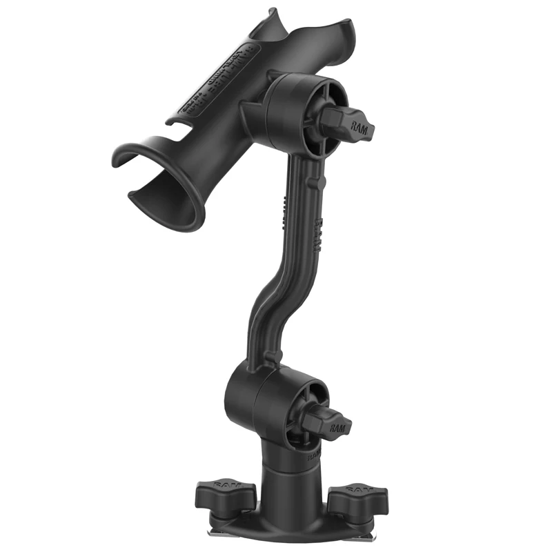 RAM® Tube Jr.™ Rod Holder with Extension Arm and Dual T-Bolt Track Base - Image 3