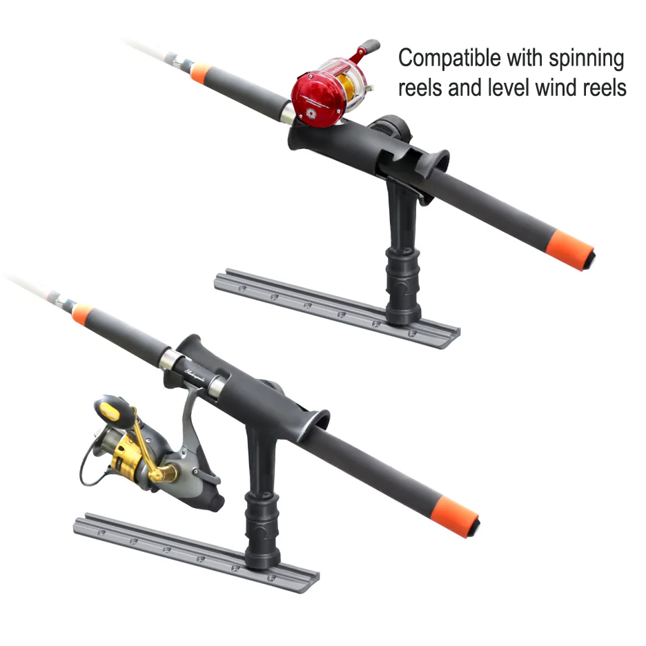 RAM® Tube Jr.™ Rod Holder with RAM® Adapt-A-Post™ Track Base - 4" Post - Image 2