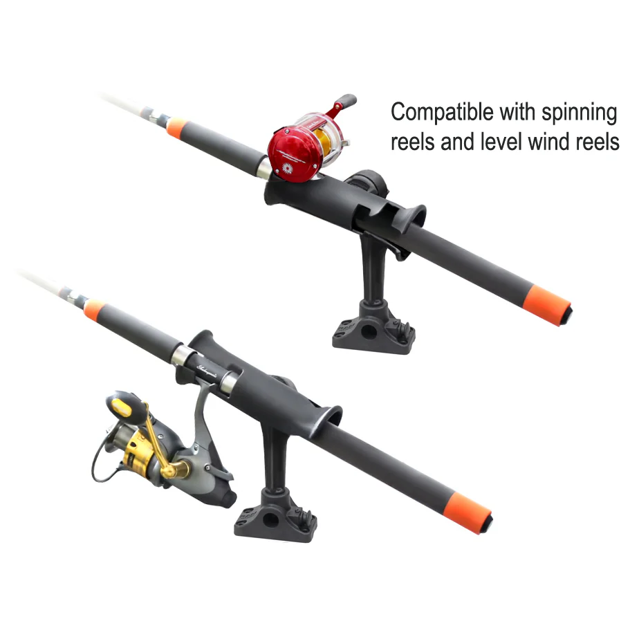 RAM® Tube Jr.™ Rod Holder with Bulkhead/Flat Surface Base - 4" Post - Image 2