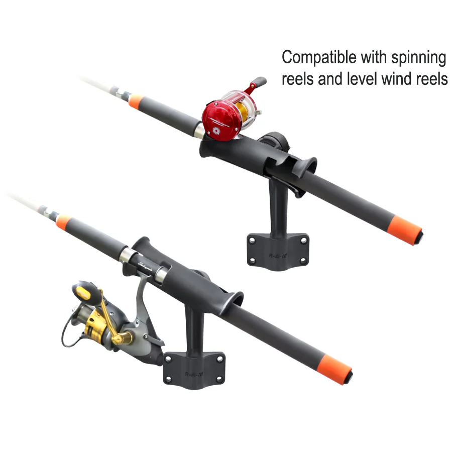RAM® Tube Jr.™ Rod Holder with Bulkhead Base - 4" Post - Image 2
