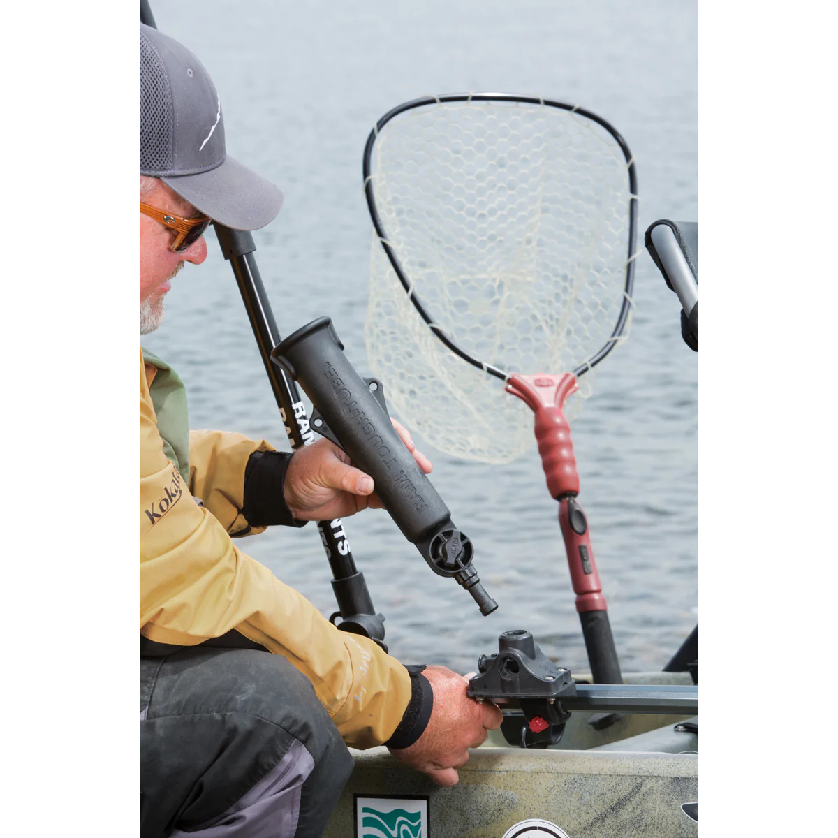 RAM® Tough-Tube™ Rod Holder with Bulkhead/Flat Surface Base - Image 2