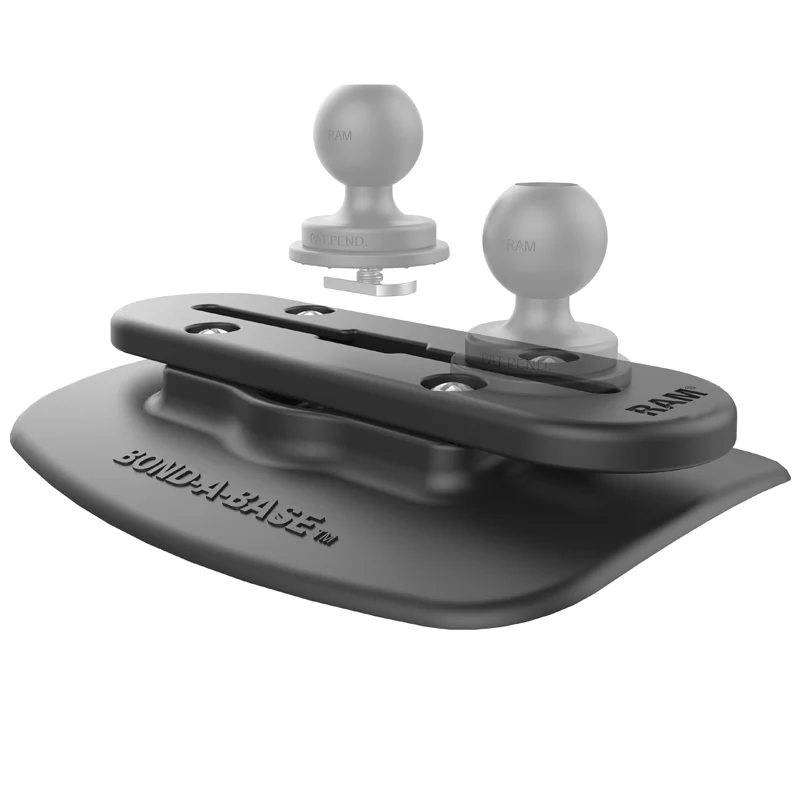 RAM® Bond-A-Base™ Black Adhesive Base with RAM® Tough-Track™ - Image 2