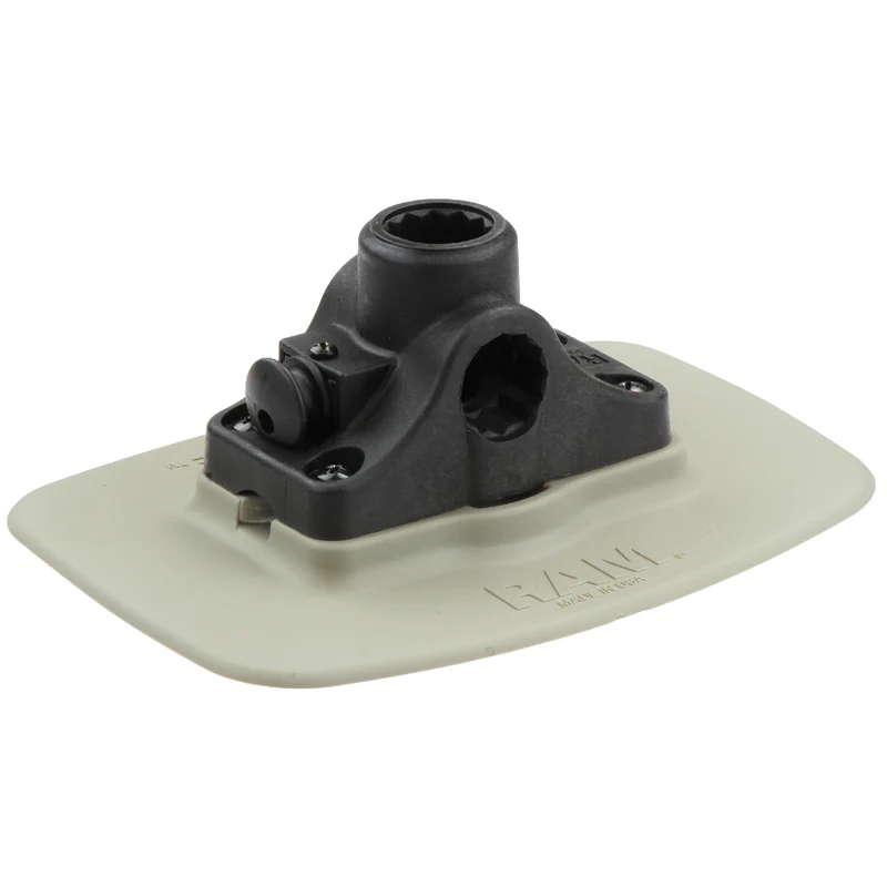RAM® Bond-A-Base™ Gray Adhesive Base with RAM ROD® Post/Spline Receiver