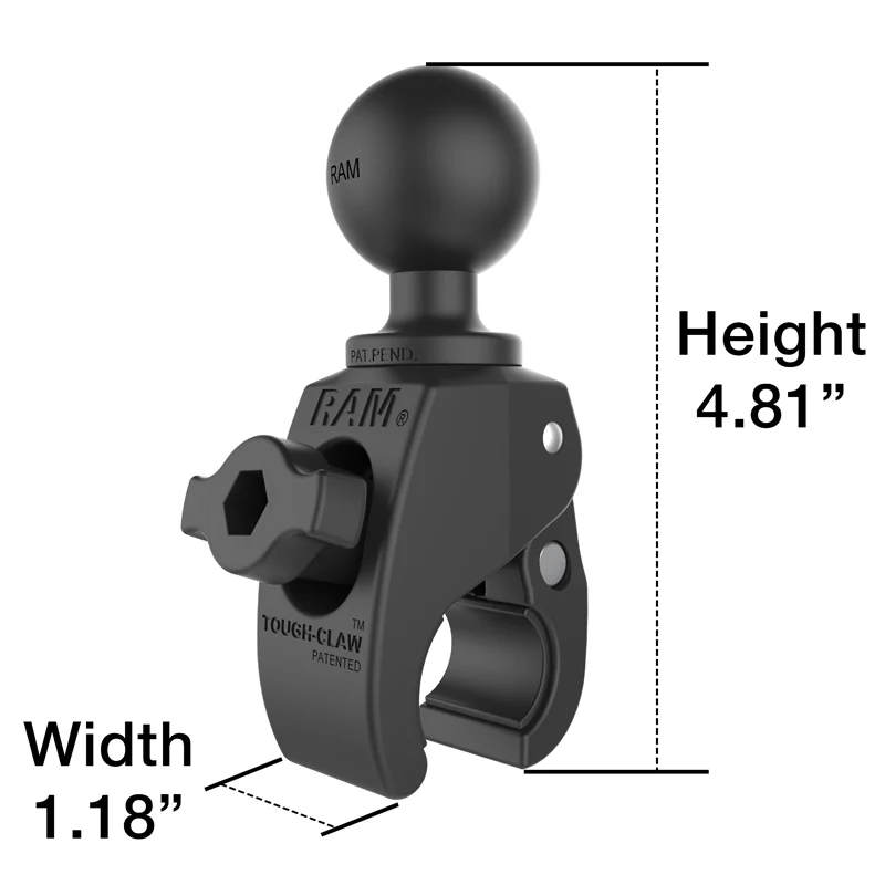 RAM® Tough-Claw™ Small Clamp Ball Base - Image 2