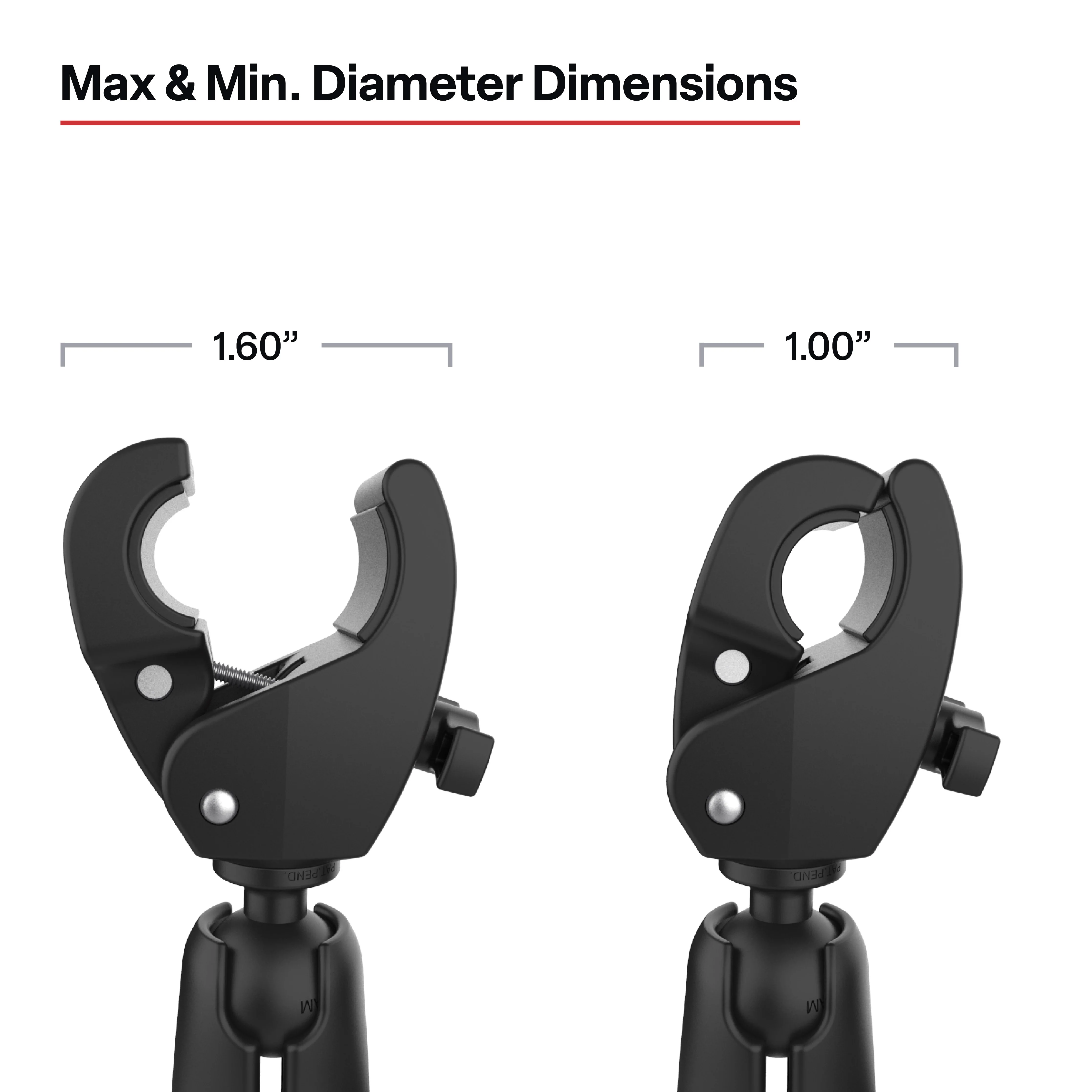 RAM® Trolling Motor Stabilizer with Tough-Claw™ 1” - 1.6” Clamp Bases - Image 4