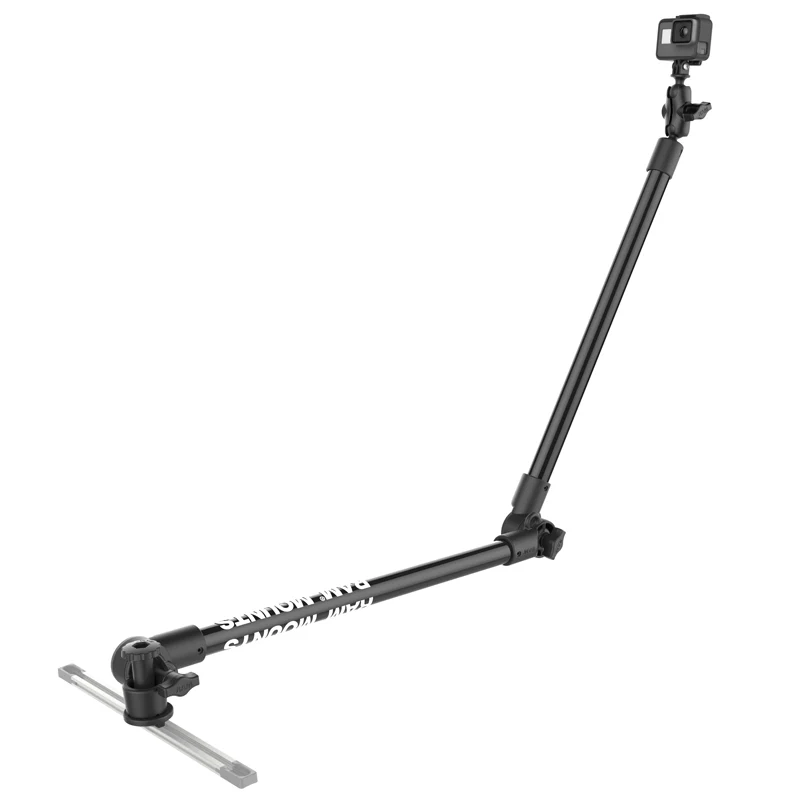 RAM® Tough-Pole™ Camera Mount with Double Pipe & RAM® Track-Node™ Base - Image 2