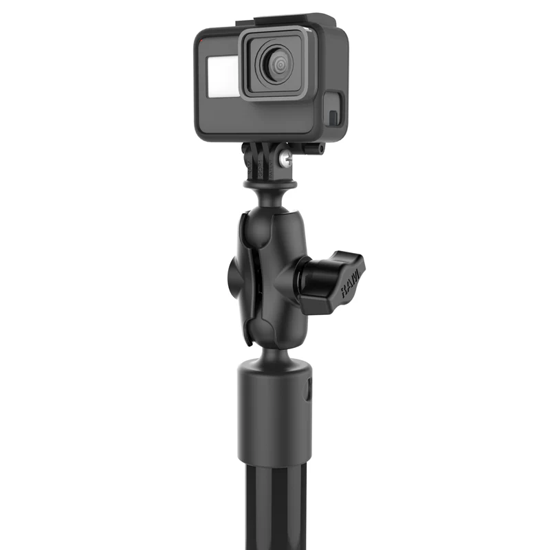 RAM® Tough-Pole™ Camera Mount with Double Pipe & RAM® Track-Node™ Base - Image 5