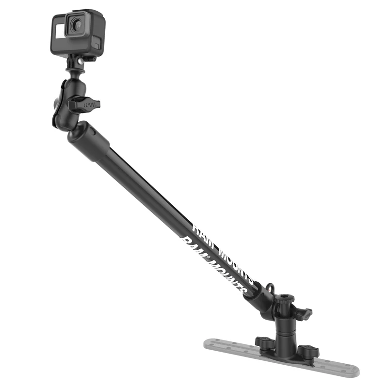 RAM® Tough-Pole™ 24" Camera Mount with Single Pipe & Dual Track Base - Image 2