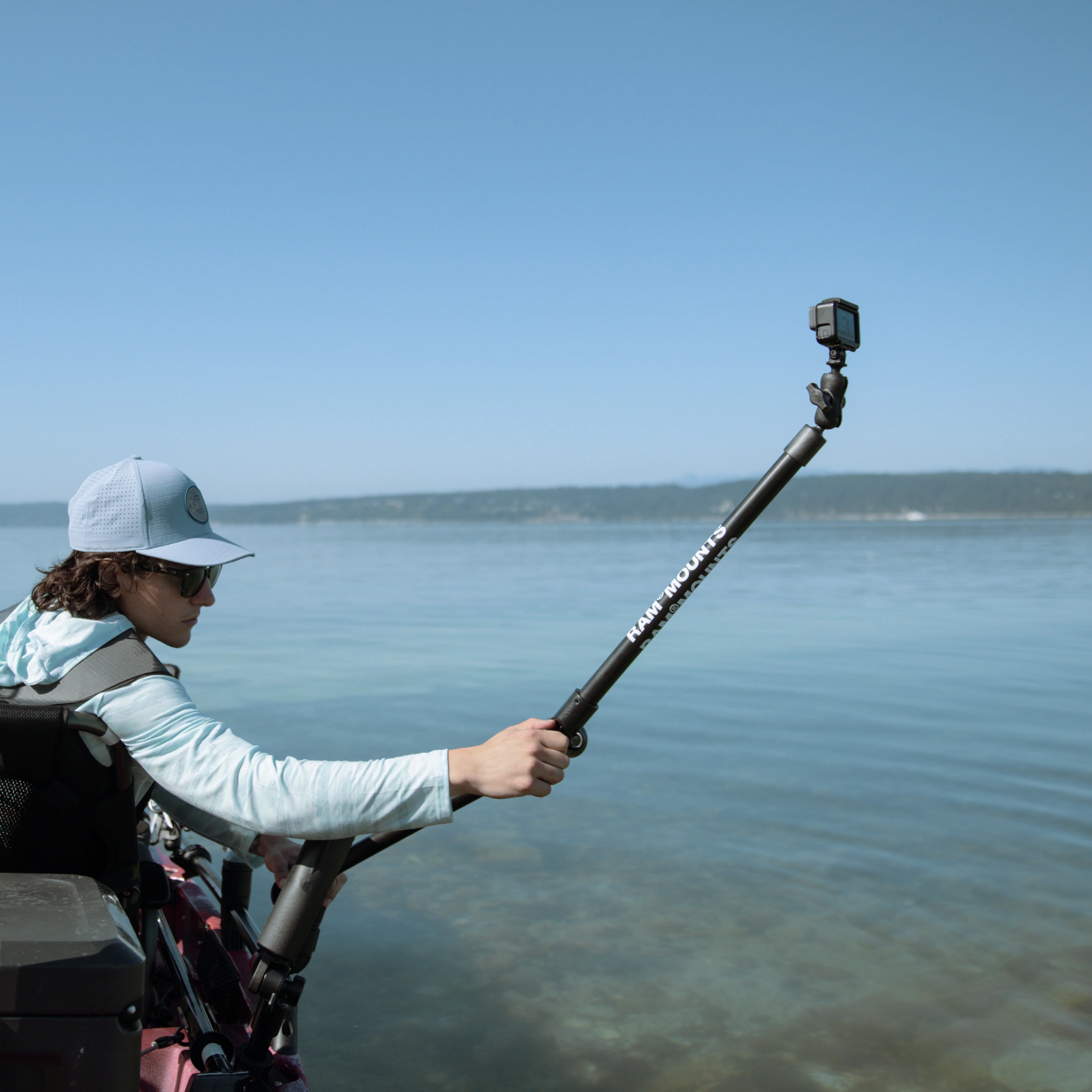RAM® Tough-Pole™ 48" Double Pipe Mount with RAM® Track-Node™ Base - Image 4