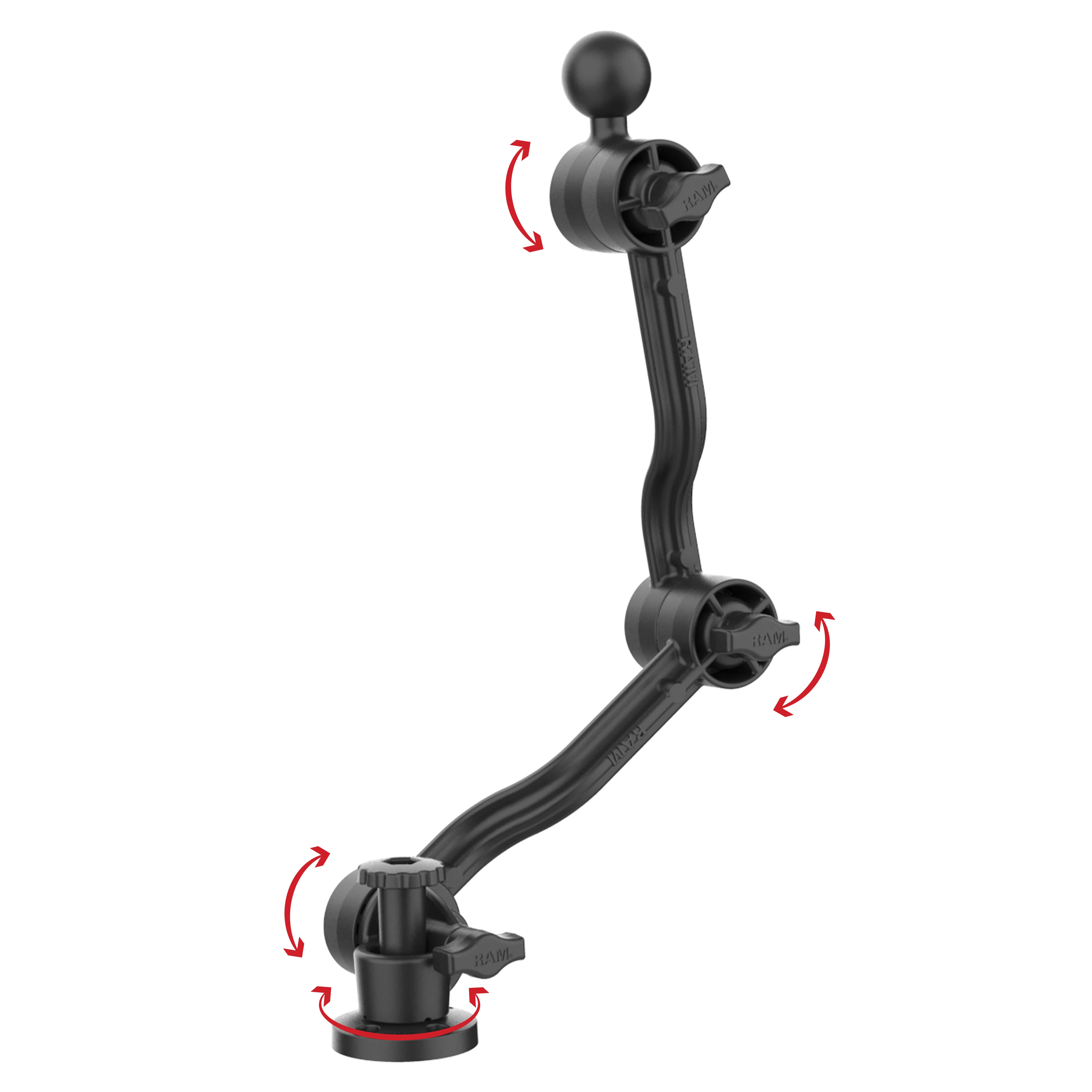 RAM® Composite Drill-Down Double Ratchet Arm with Ball - Image 3