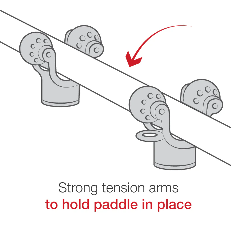RAM® Roller-Ball™ 2-Pack Paddle & Accessory Holder - Image 2