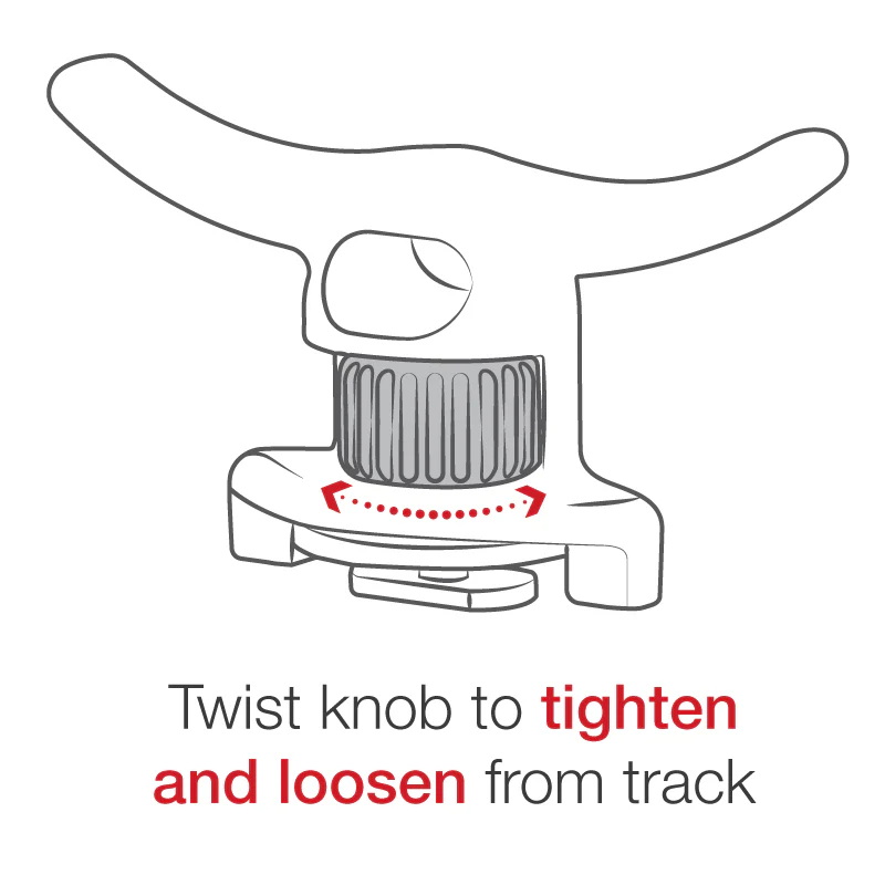 RAM® Tough-Cleat™ Anchor Tie-Off with Track Adapter - Image 4