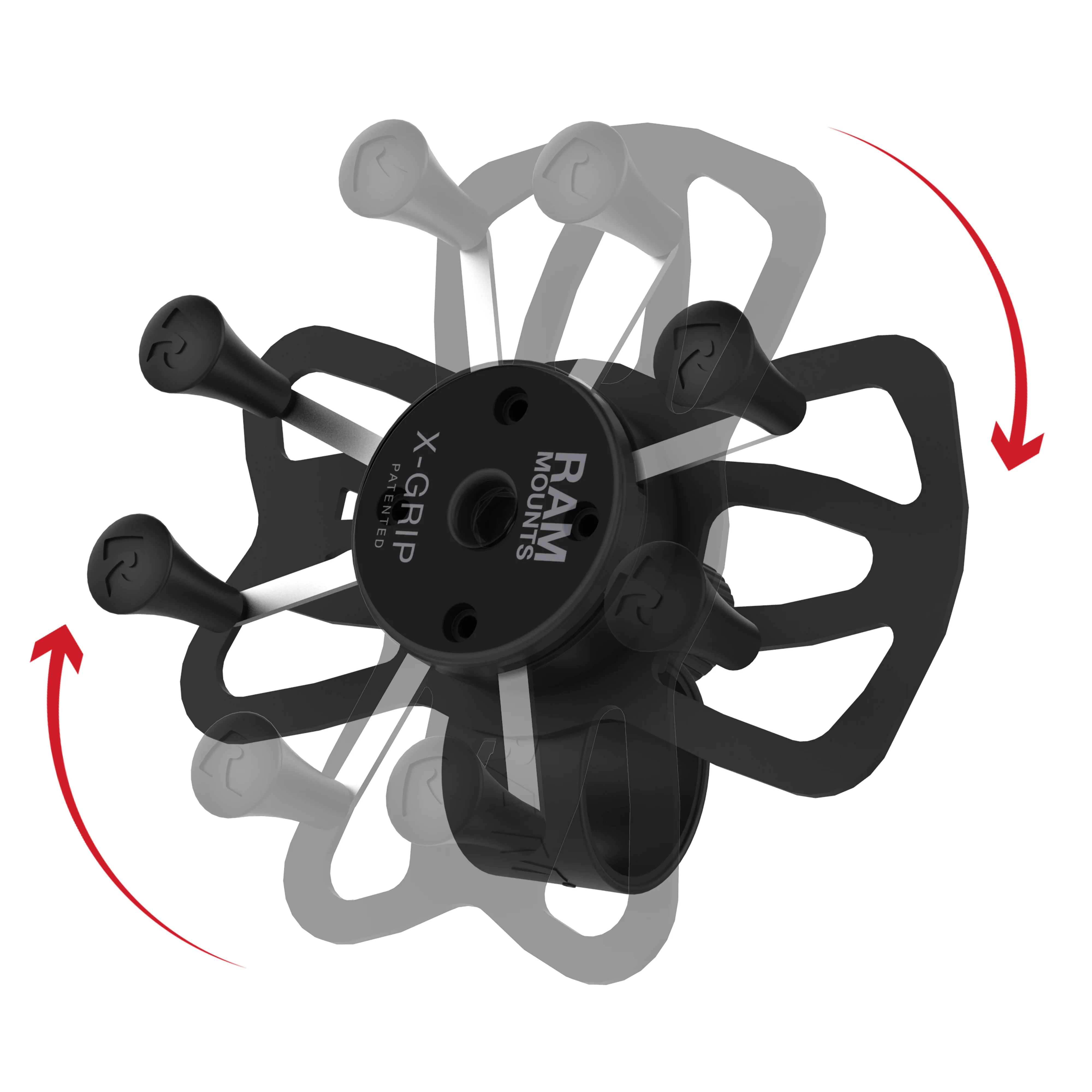 RAM® X-Grip® Phone Mount with RAM® Tough-Strap™ Handlebar Base - Image 2